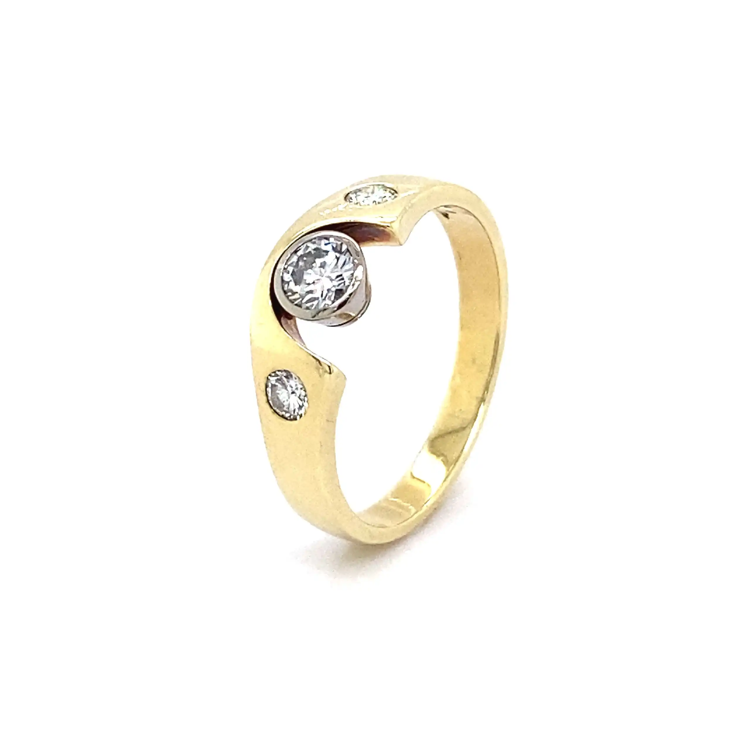 Ring Bicolor mit Brillanten Ring Bicolor mit Brillanten