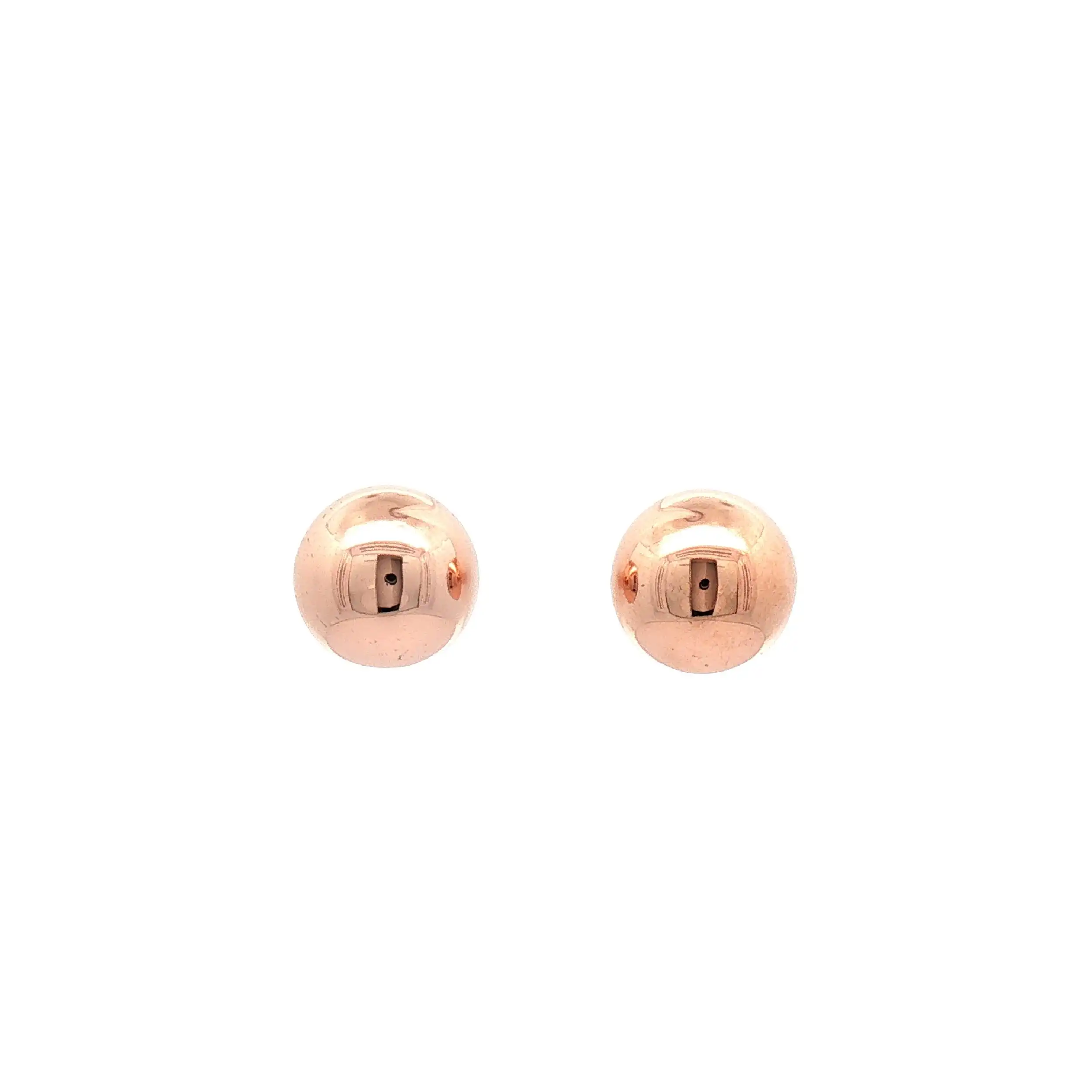 Ohrstecker Roségold Halbkugel