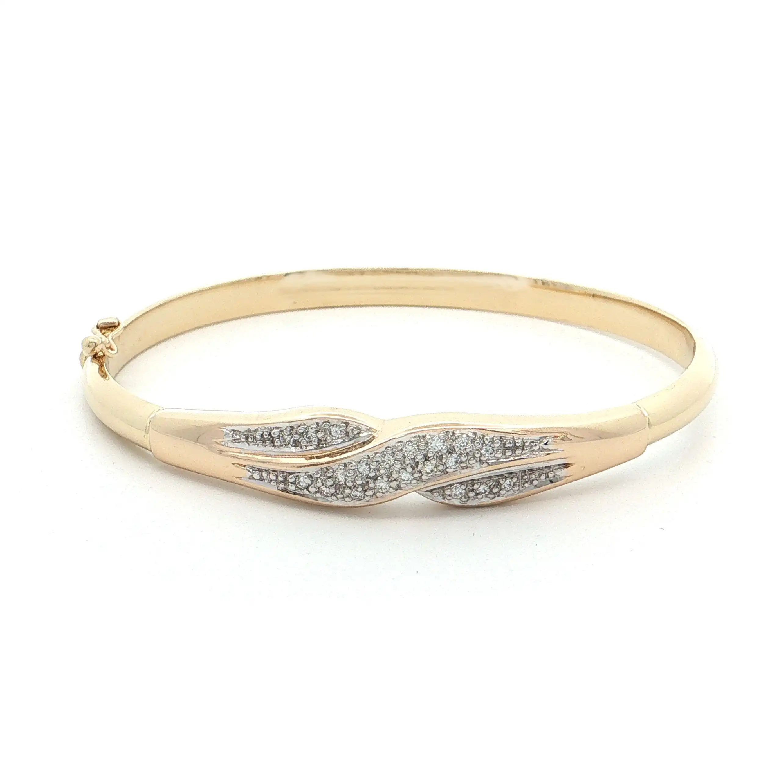 Armreif Bicolor mit Brillanten