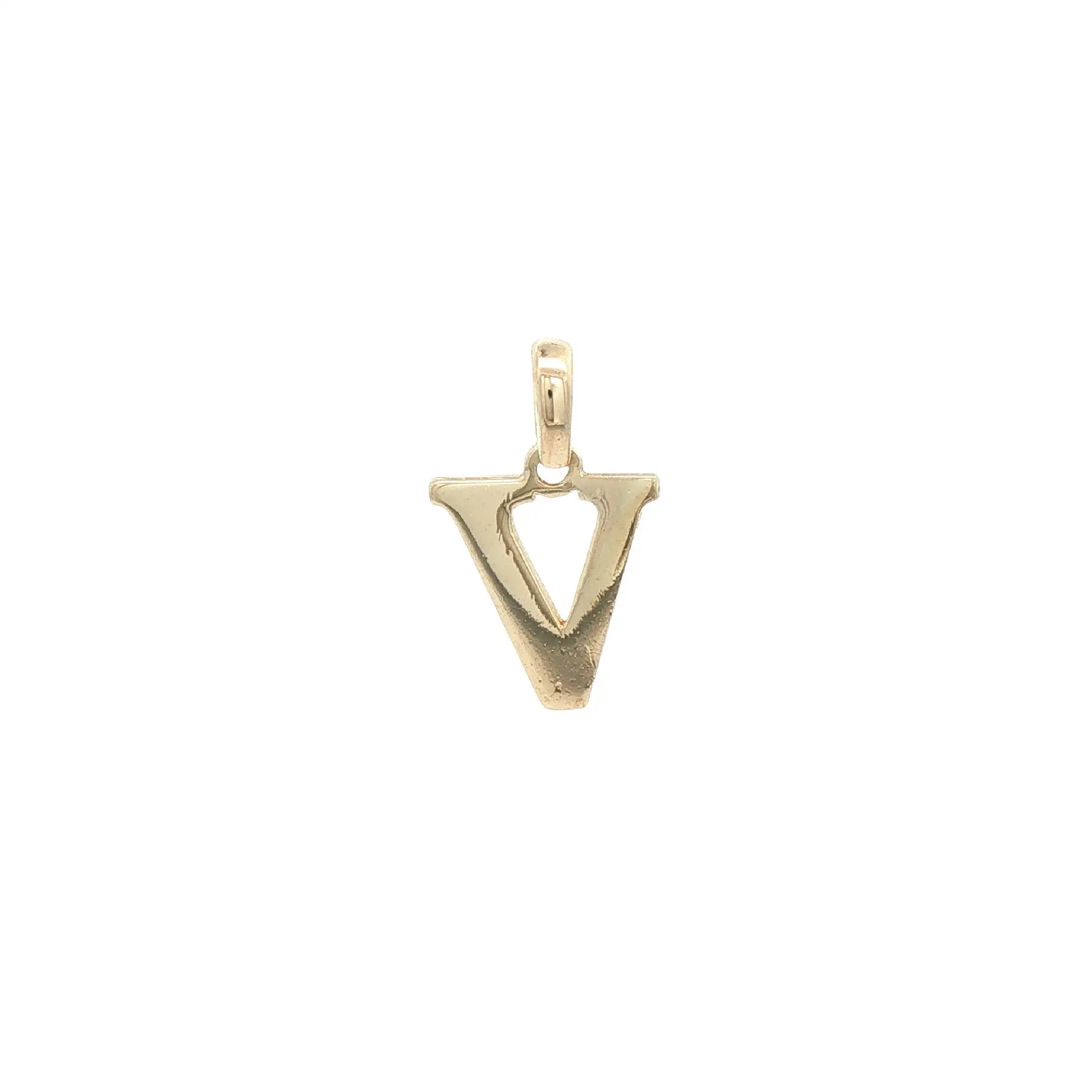 Anhänger Gelbgold Buchstabe "V"