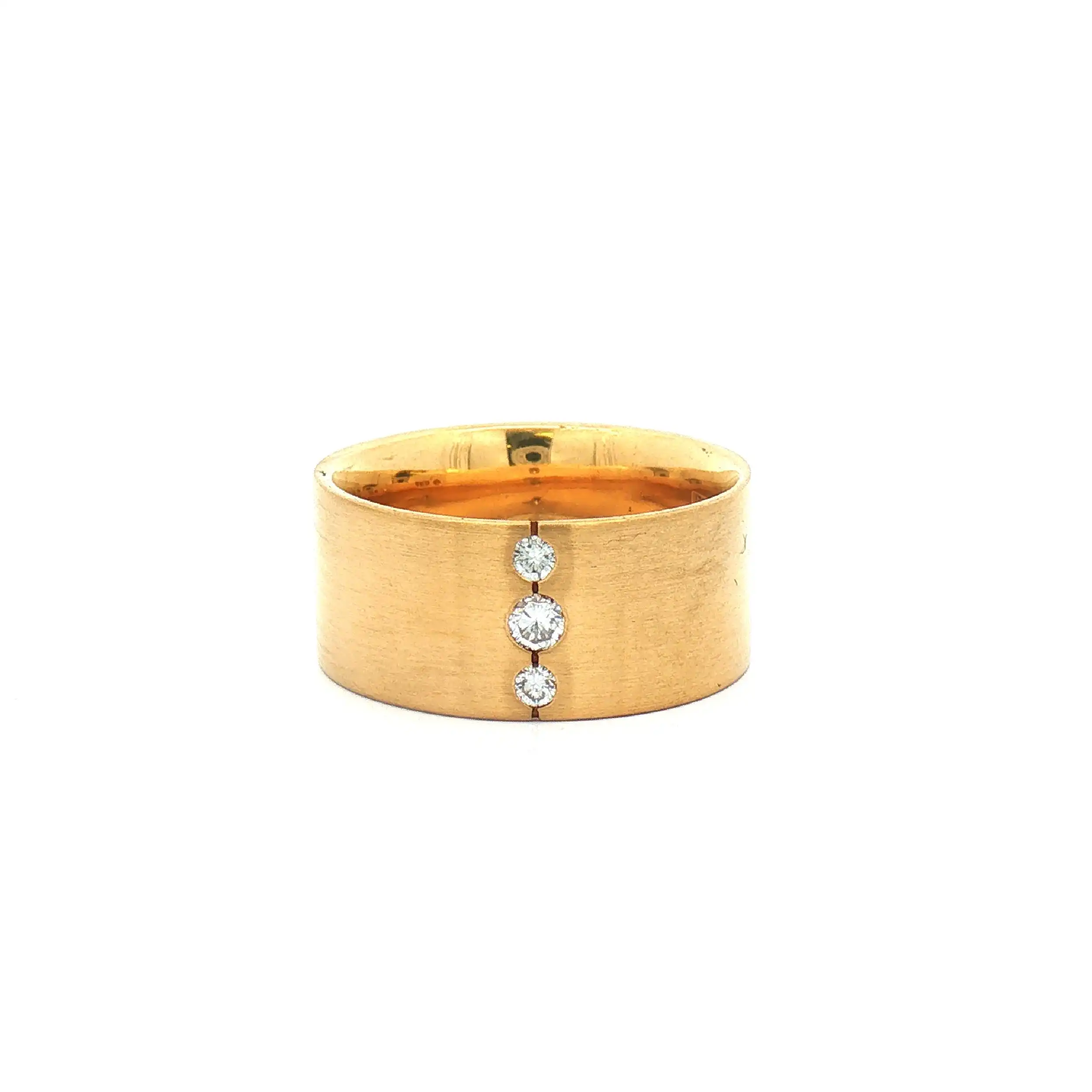 Trauring Gelbgold mit Brillanten Trauring Gelbgold mit Brillanten