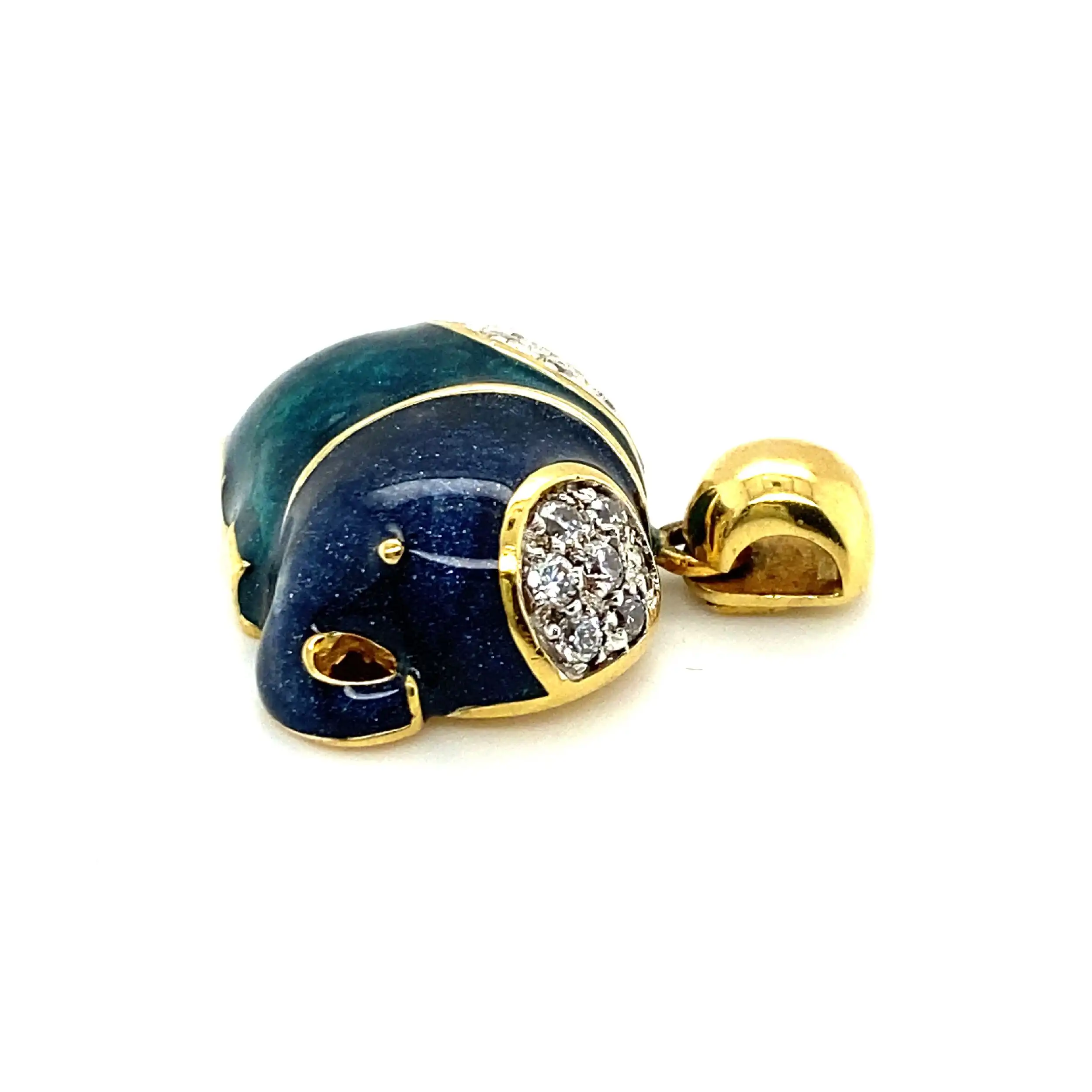 Anhänger/Clip Gelbgold Elefant mit Zirkonia Anhänger/Clip Gelbgold Elefant mit Zirkonia