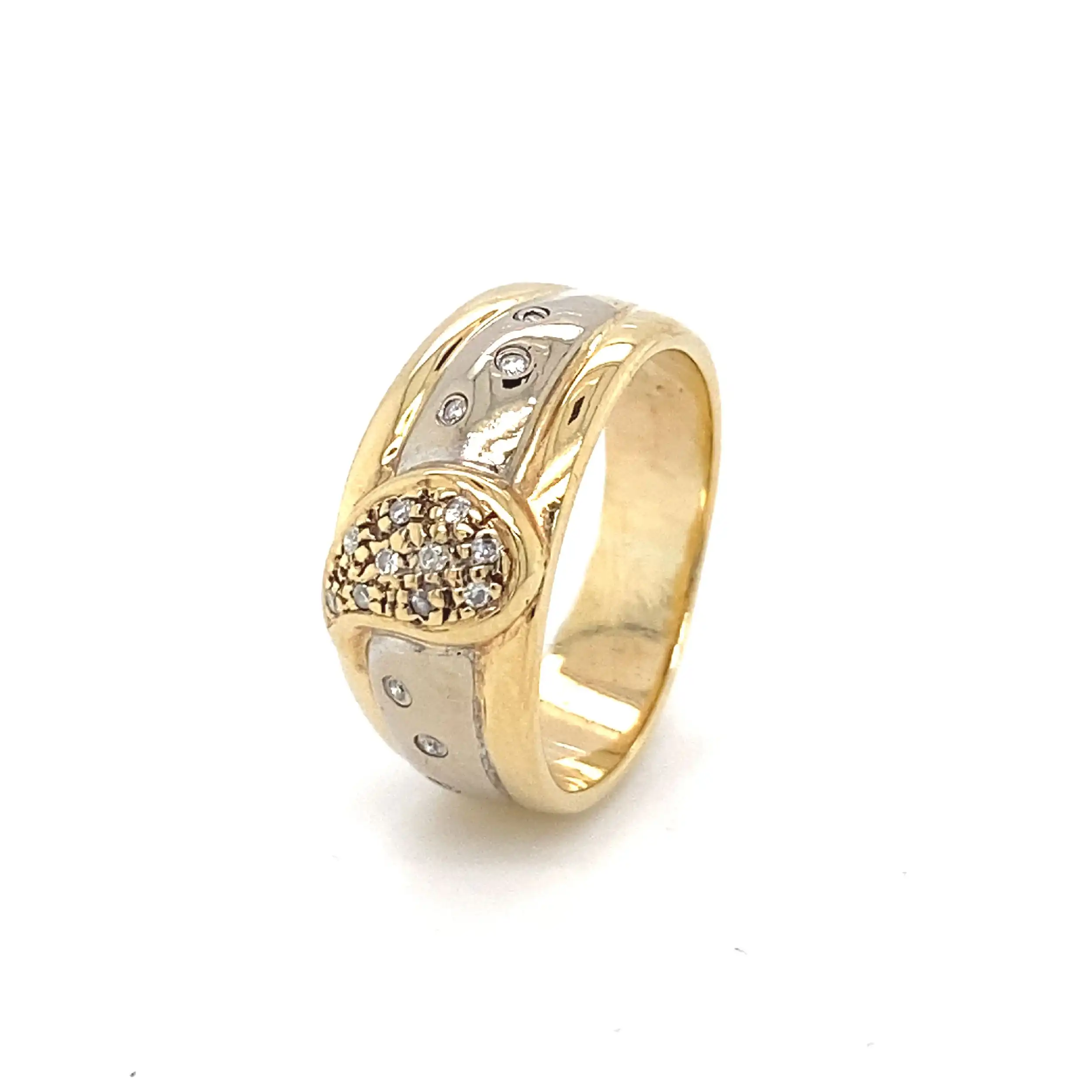 Ring Bicolor mit Diamanten Ring Bicolor mit Diamanten