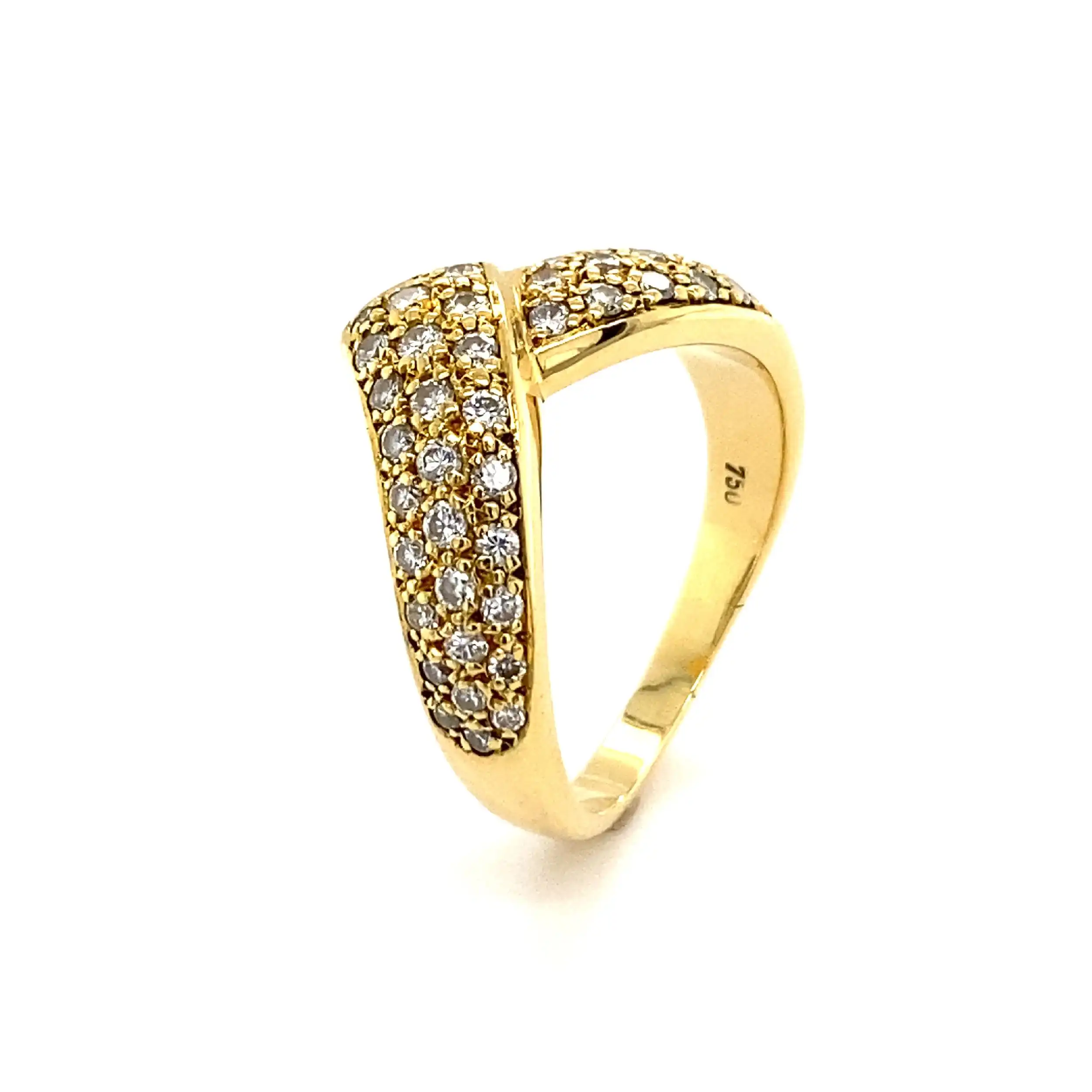 Ring Gelbgold mit Brillanten & Zertifikat
