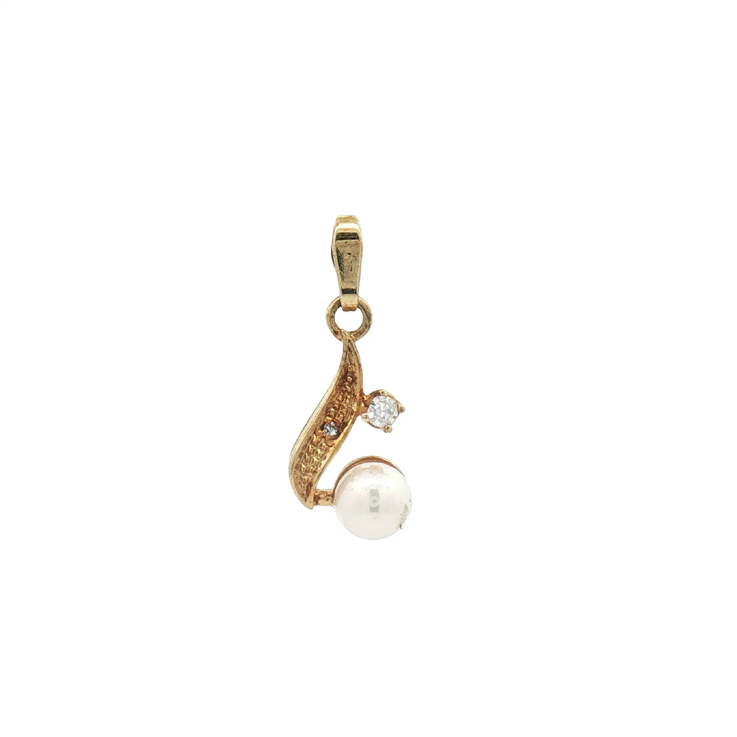 Anhänger Gelbgold mit Diamanten und Perle Anhänger Gelbgold mit Diamanten und Perle