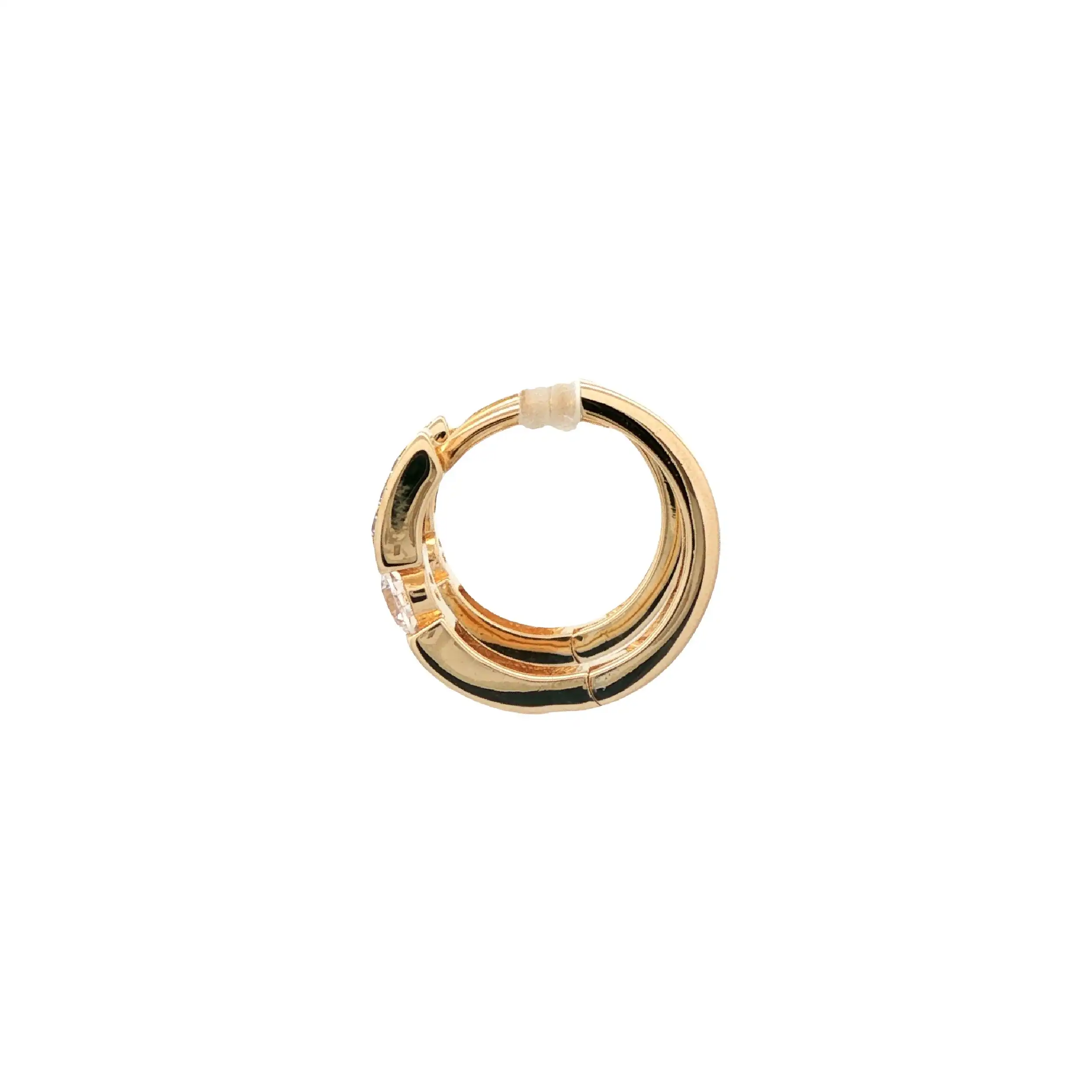 Creolen Gelbgold mit Zirkonia
