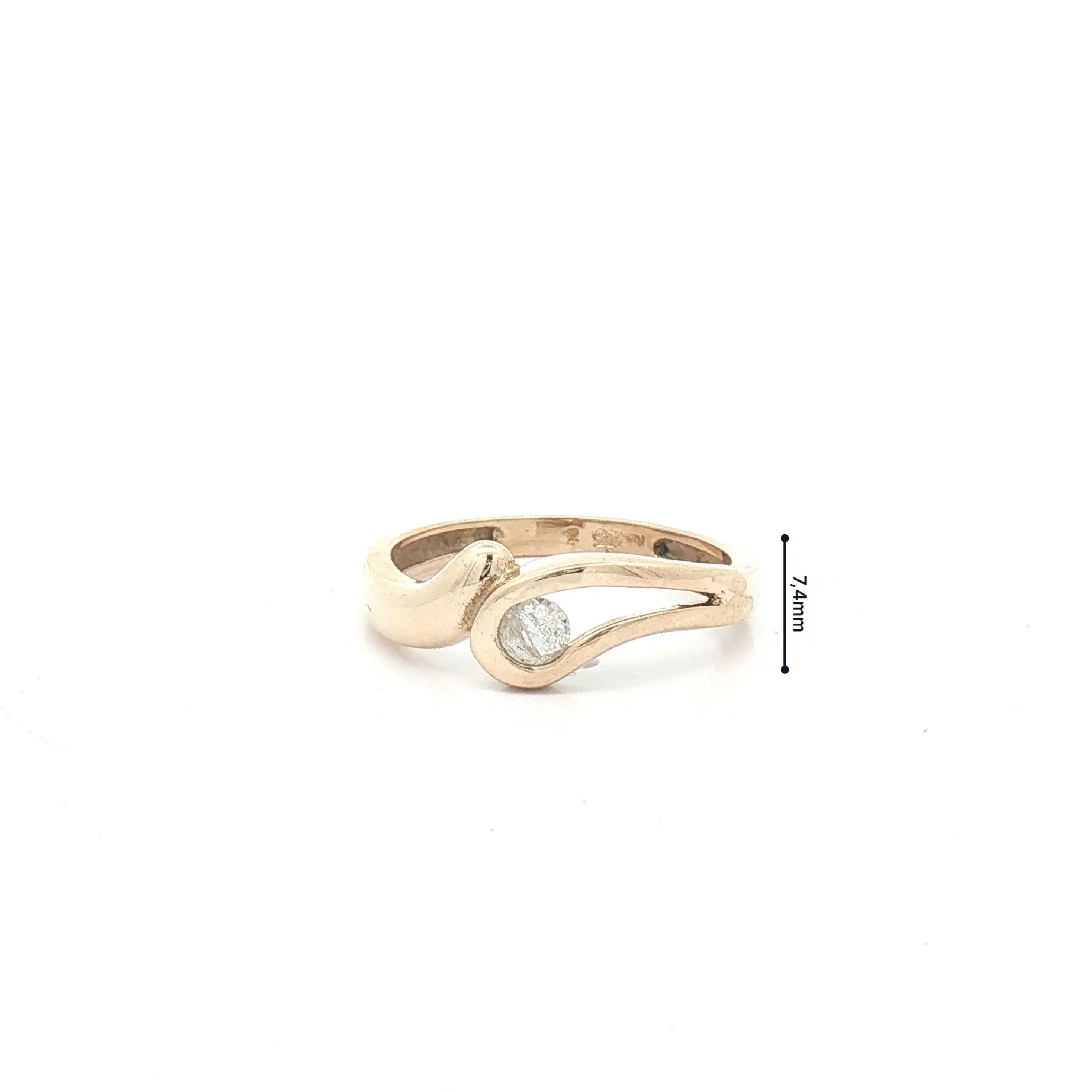 Ring Gelbgold mit Zirkonia