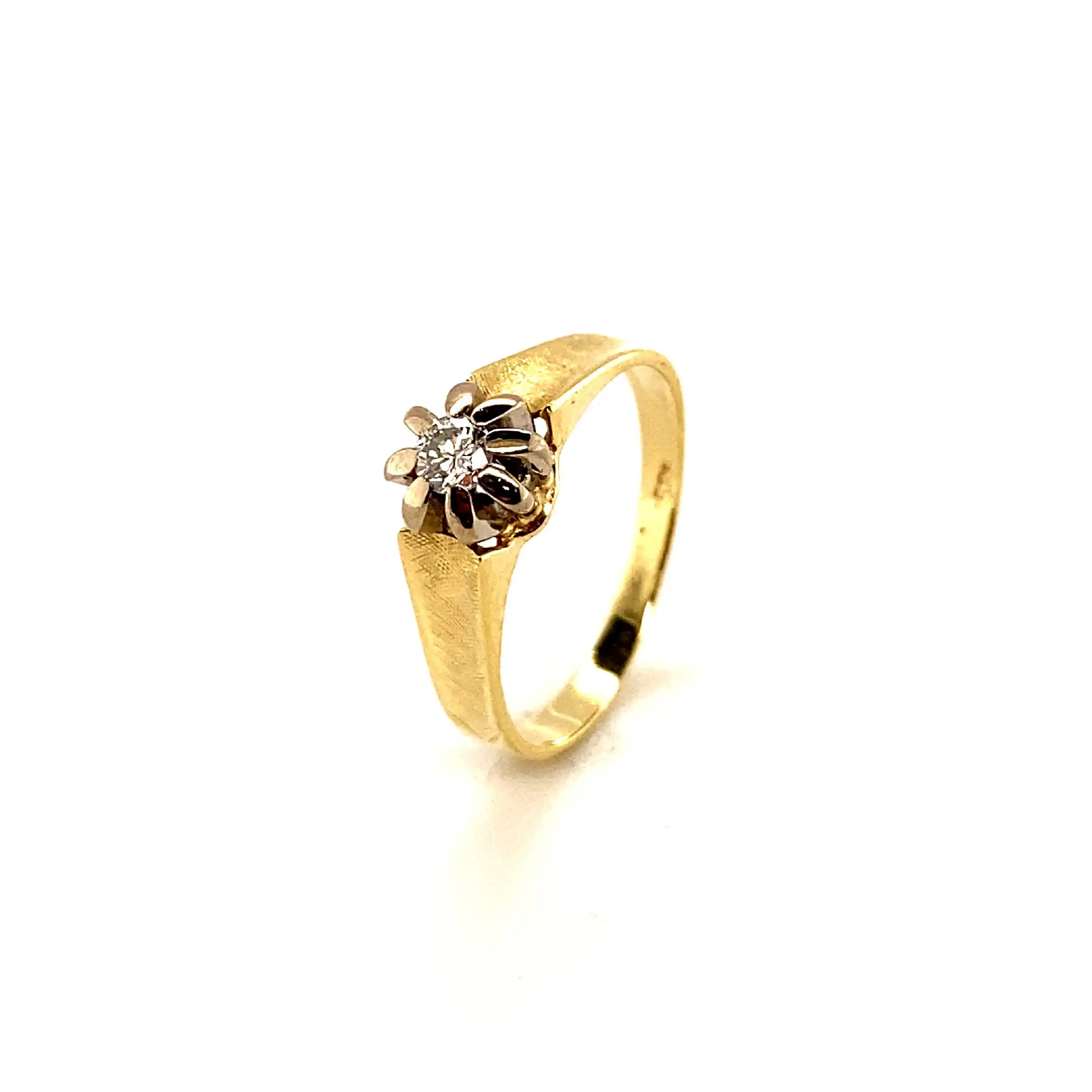 Ring Gelbgold mit Brillant