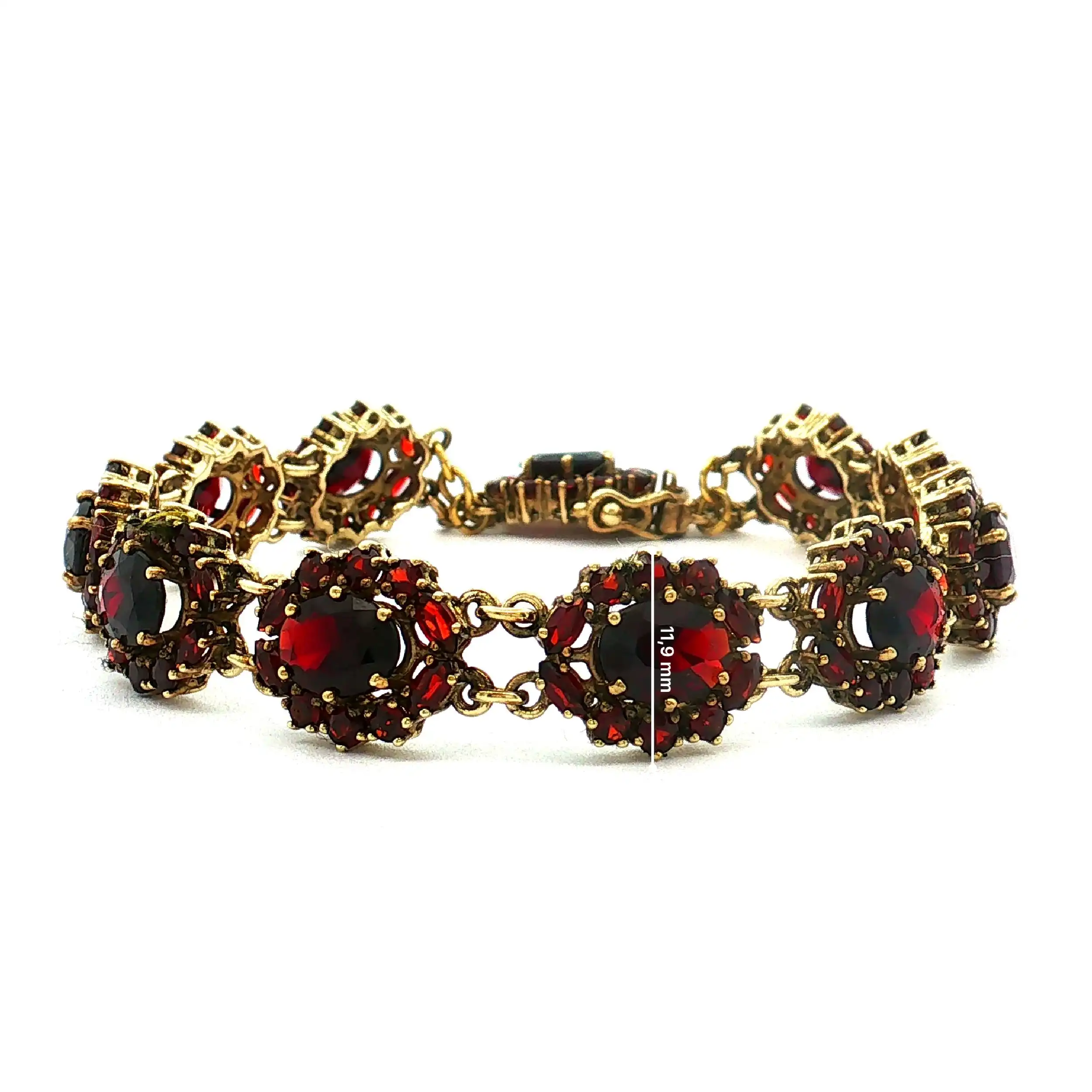 Armband Gelbgold mit Granat
