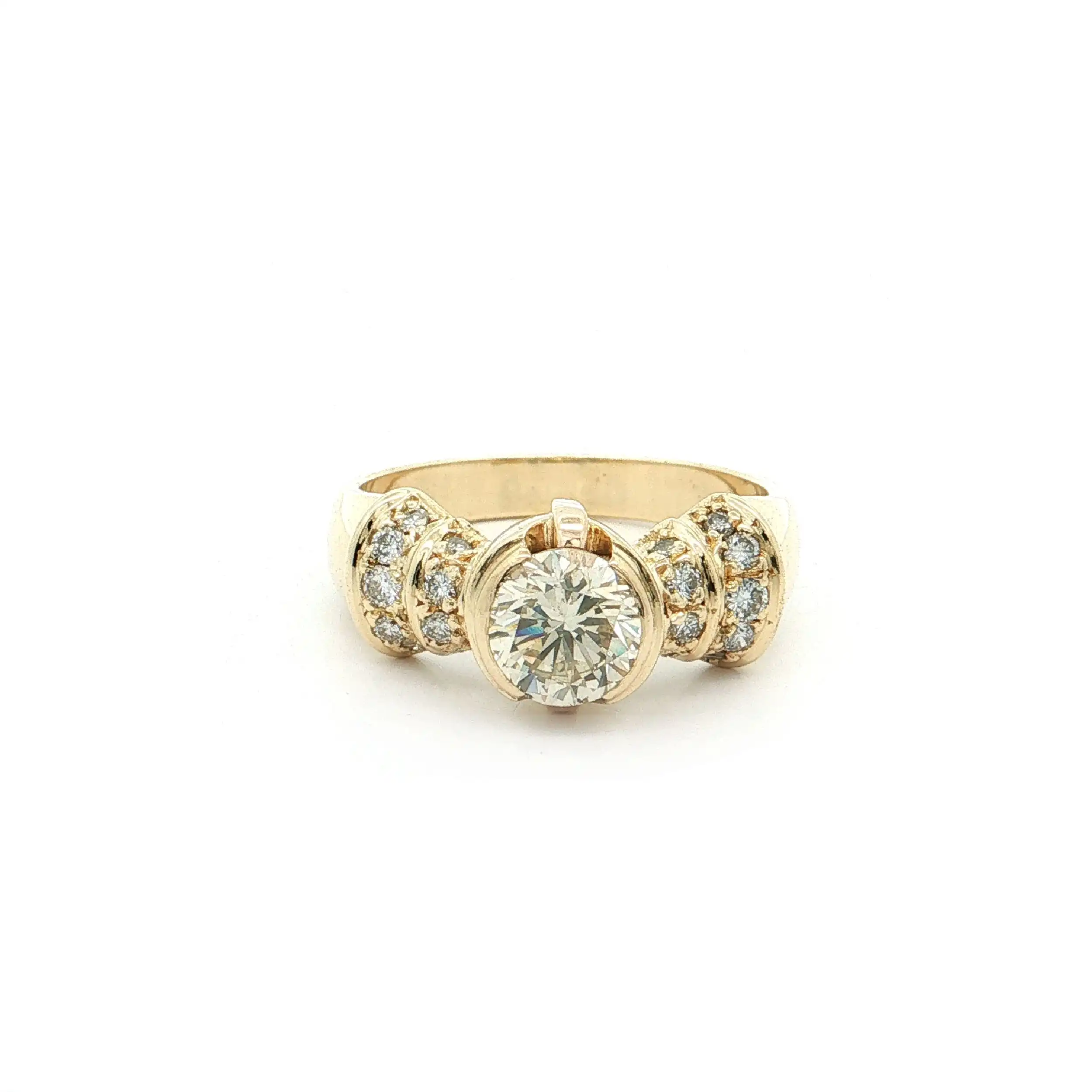 Ring Gelbgold mit Brillanten