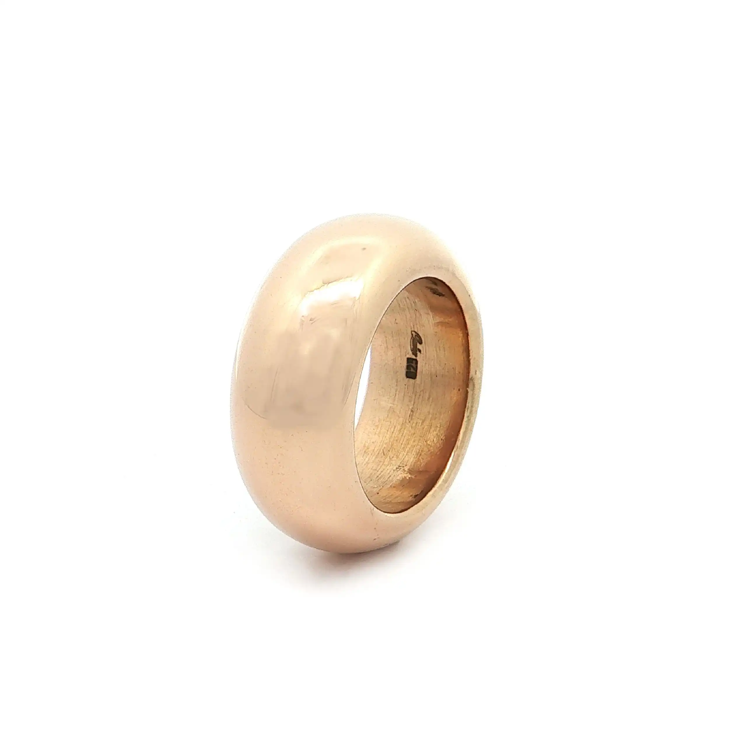 Ring Silber vergoldet massiv