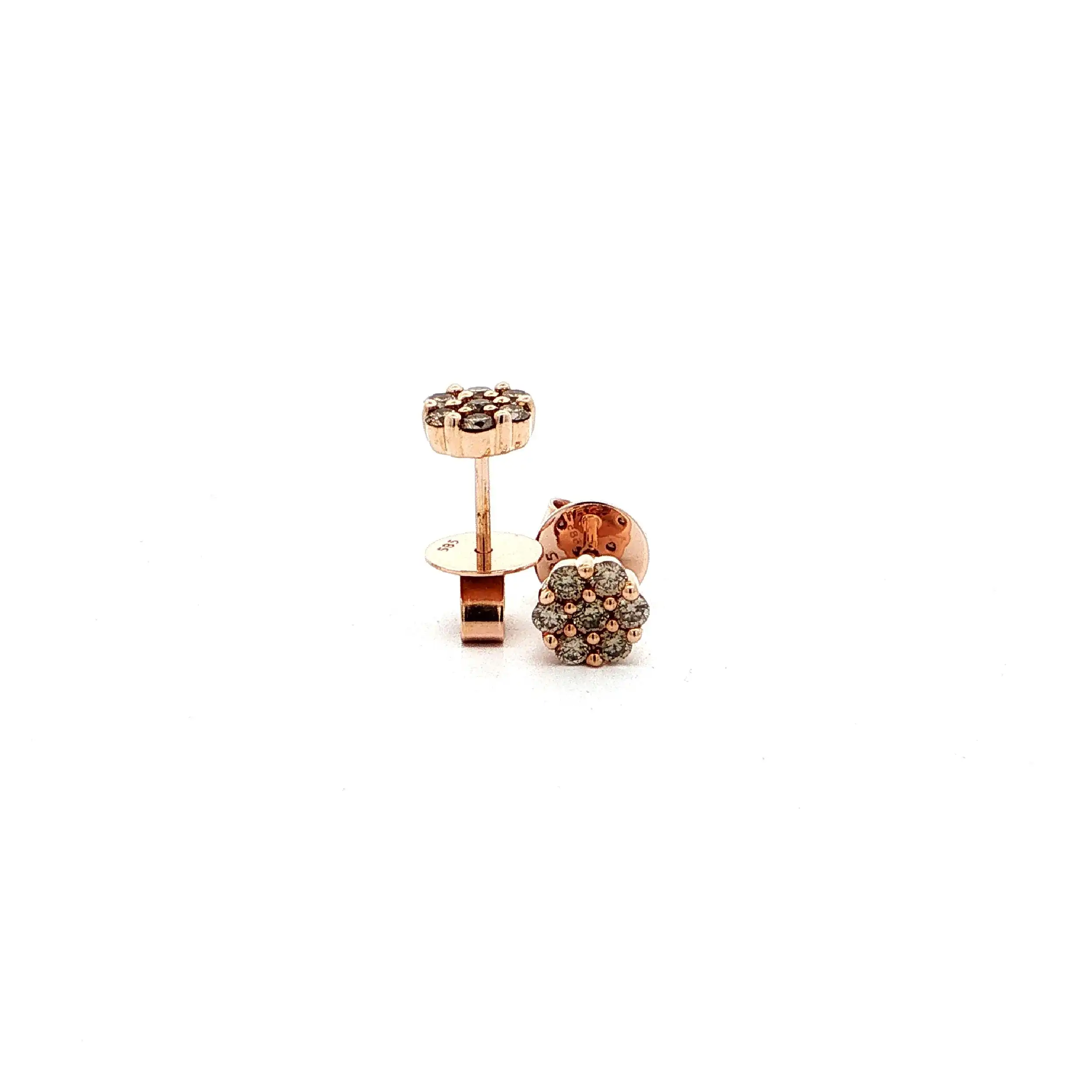 Ohrstecker Roségold mit Brillanten