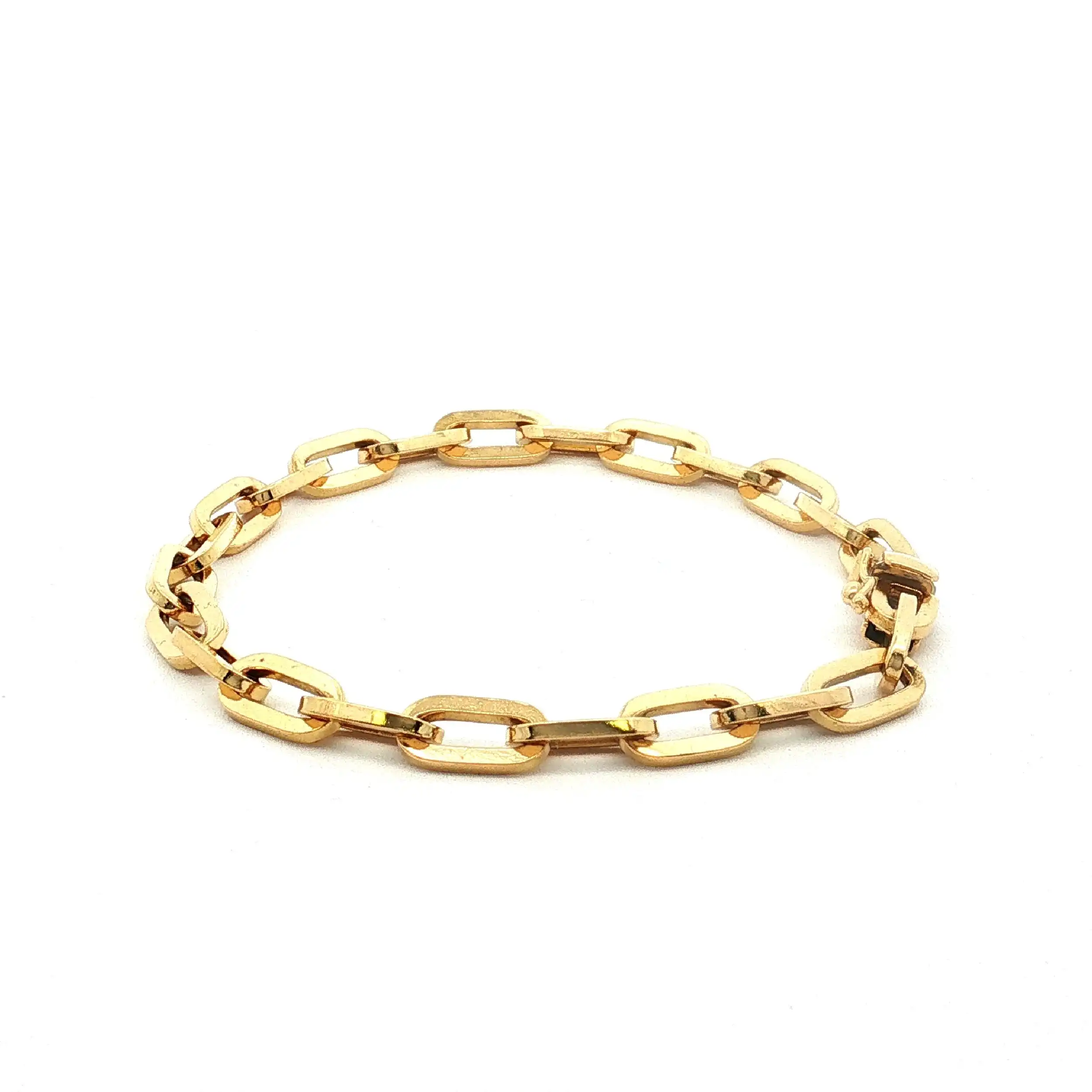 Papercliparmband Gelbgold Papercliparmband Gelbgold