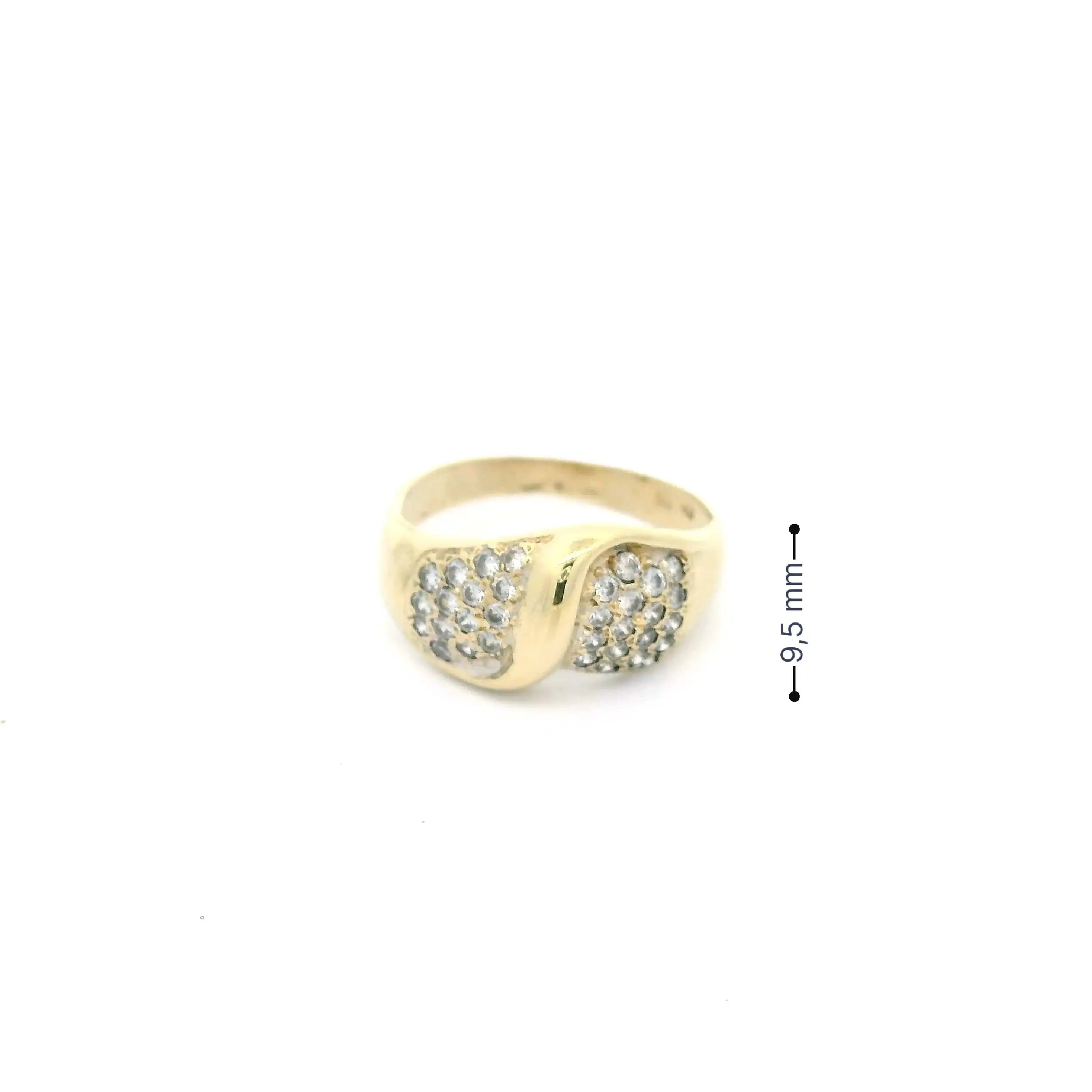Ring Gelbgold mit Zirkonia Ring Gelbgold mit Zirkonia
