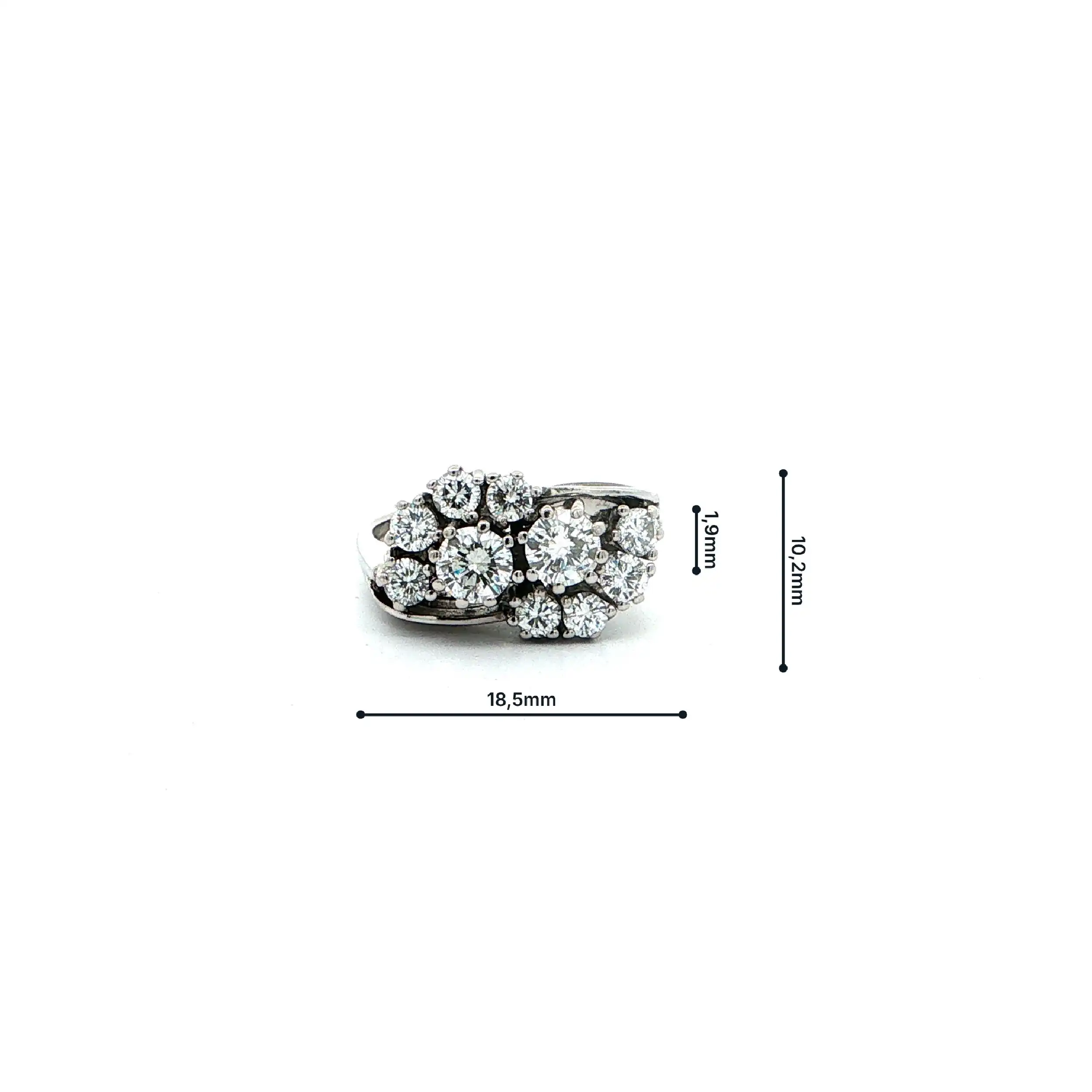 Ring Weißgold mit Brillanten Ring Weißgold mit Brillanten