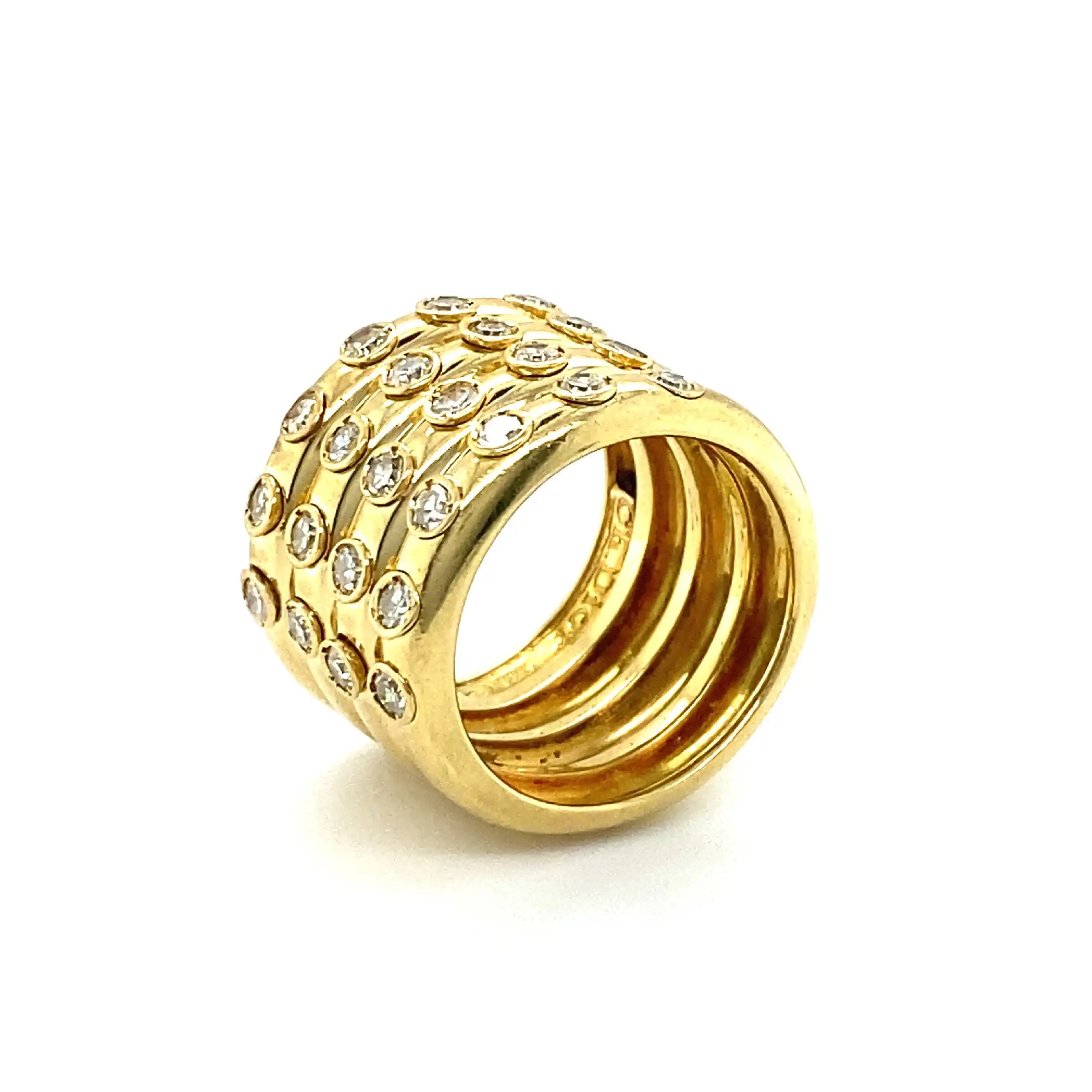 Ring Dior Gelbgold mit Diamanten Ring Dior Gelbgold mit Diamanten