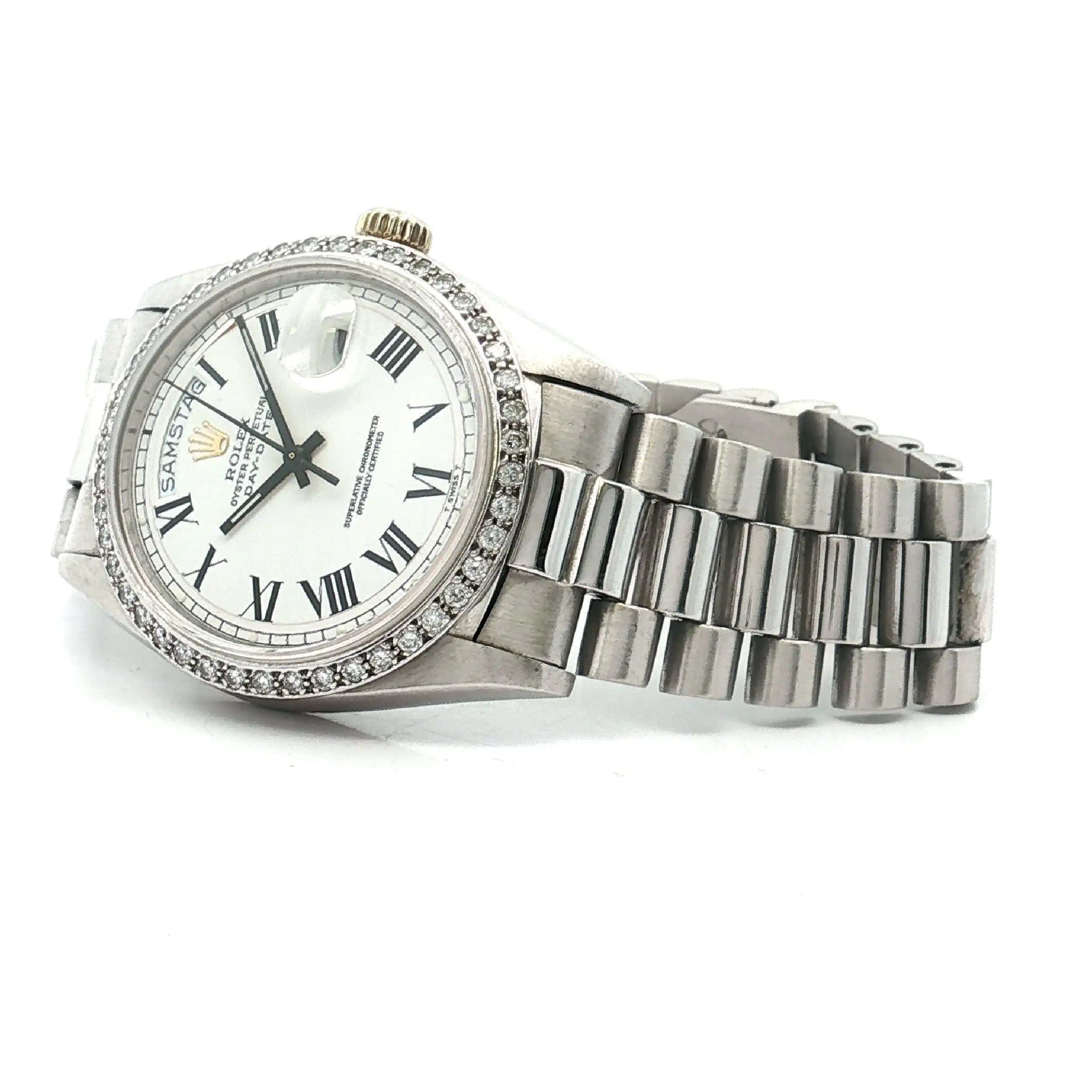 Rolex HAU Day Date WG Ref 1803 Brill. Lünette orig. Bj. 1974 Rolex HAU Day Date WG Ref 1803 Brill. Lünette orig. Bj. 1974