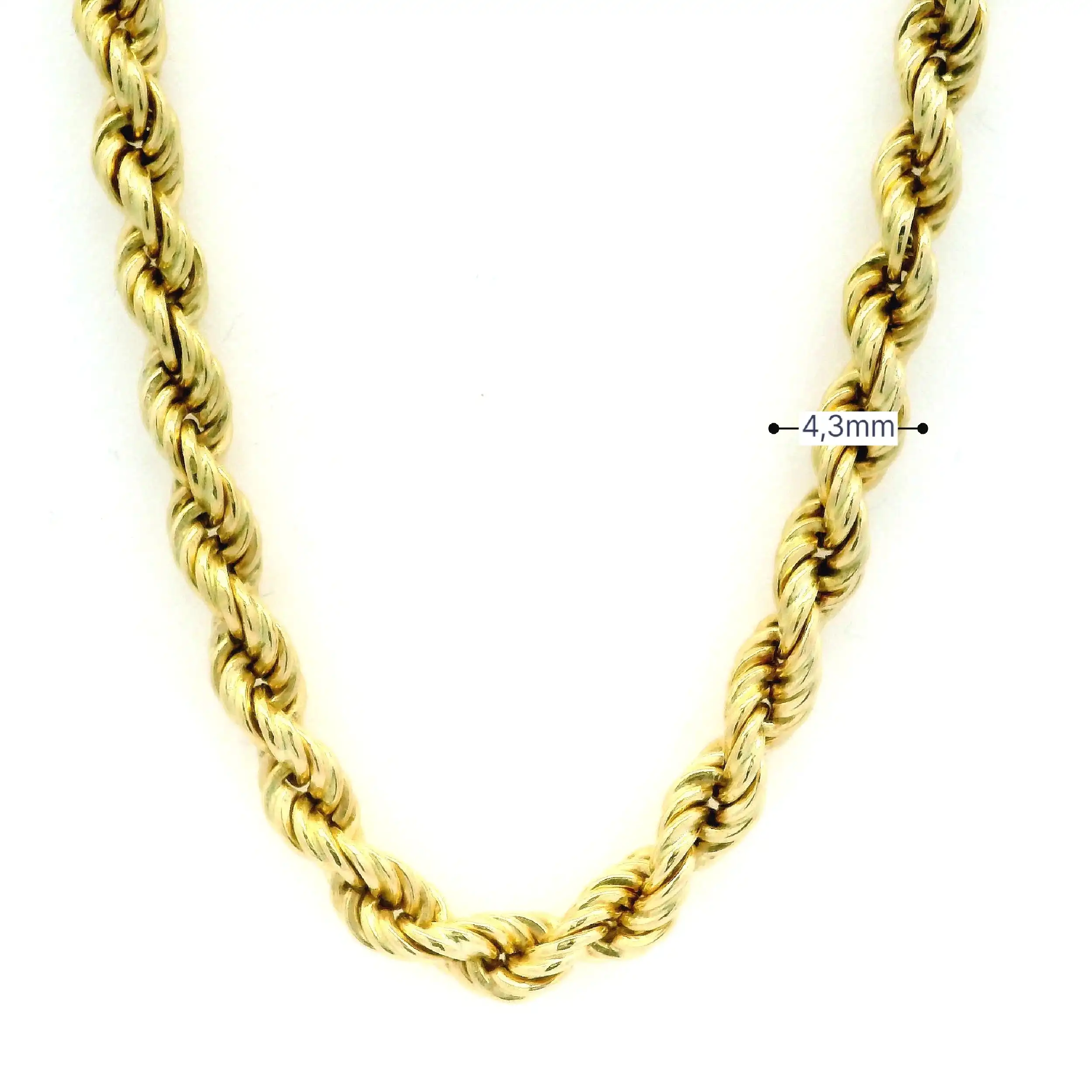 Kordelkette Gelbgold