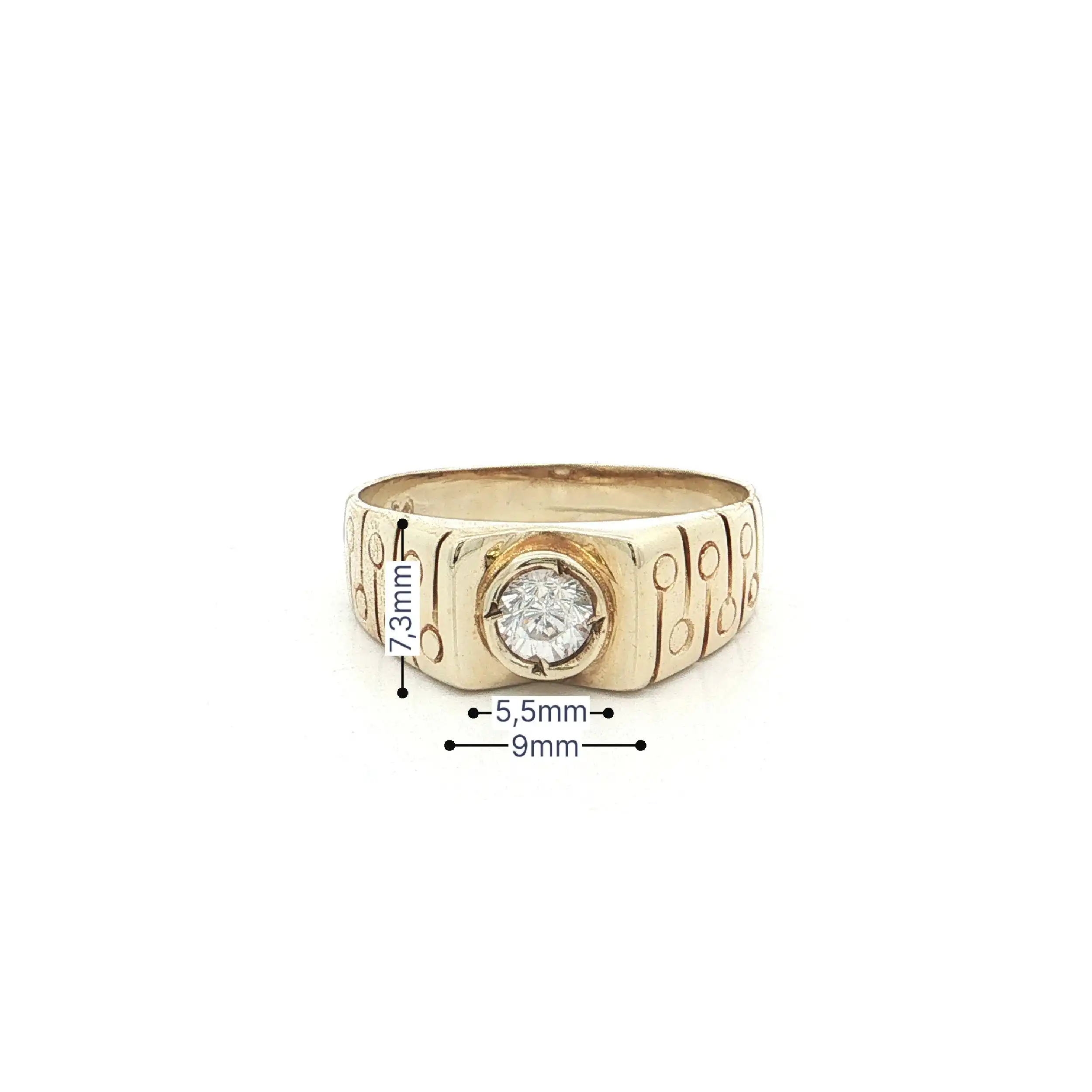 Ring Gelbgold mit Zirkonia