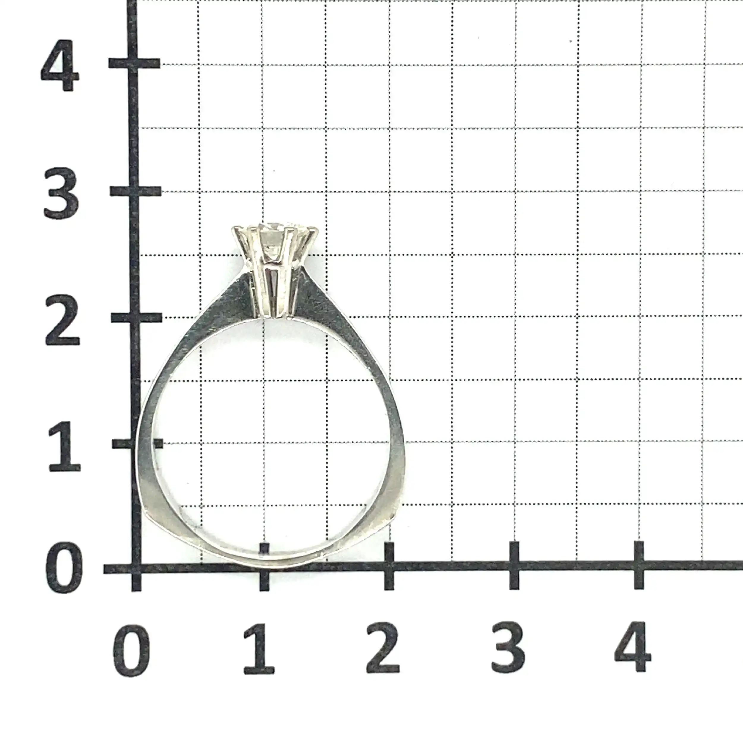 Solitärring Weißgold mit Brillant, graviert mit 0.50ct Solitärring Weißgold mit Brillant, graviert mit 0.50ct