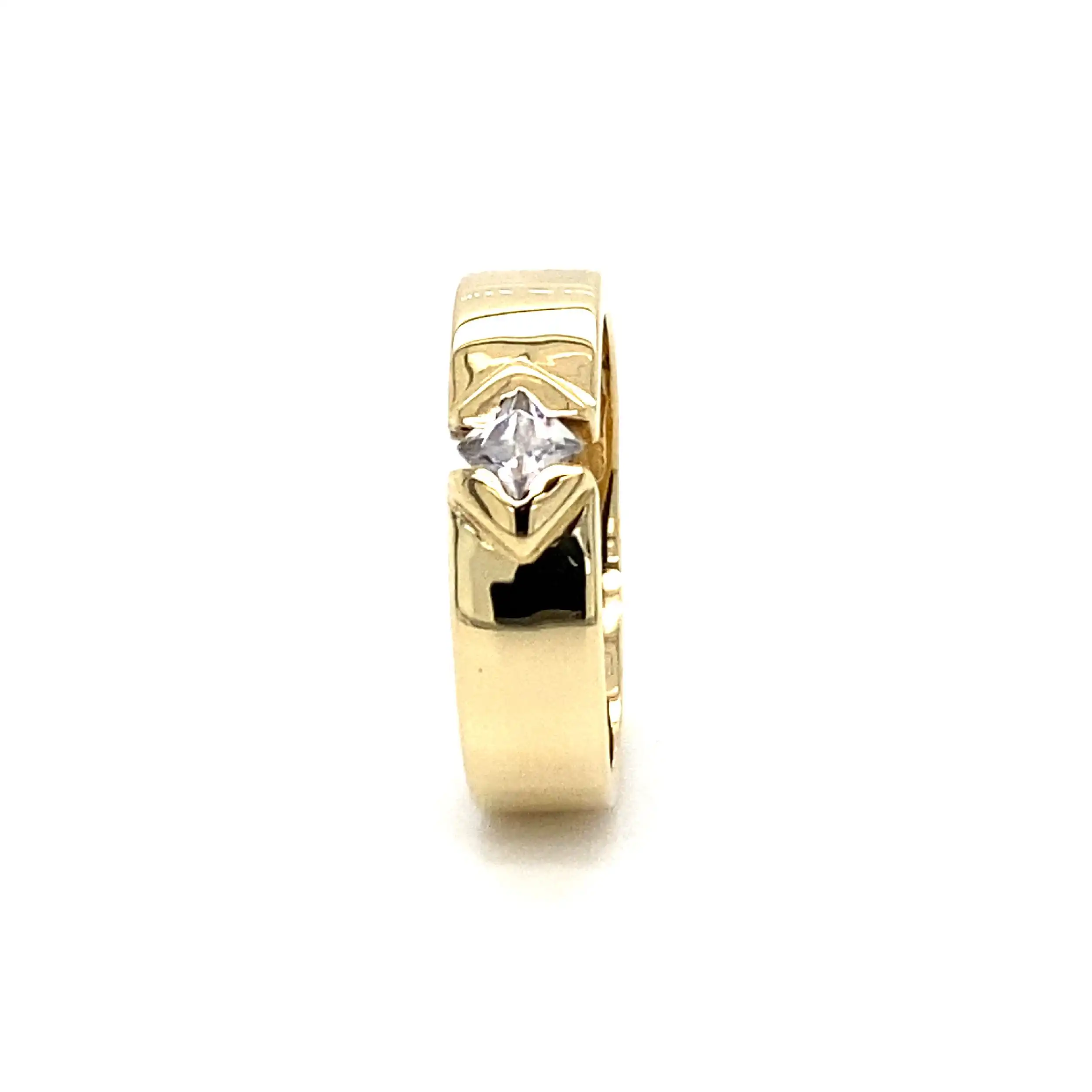 Ring Gelbgold mit Zirkonia Ring Gelbgold mit Zirkonia