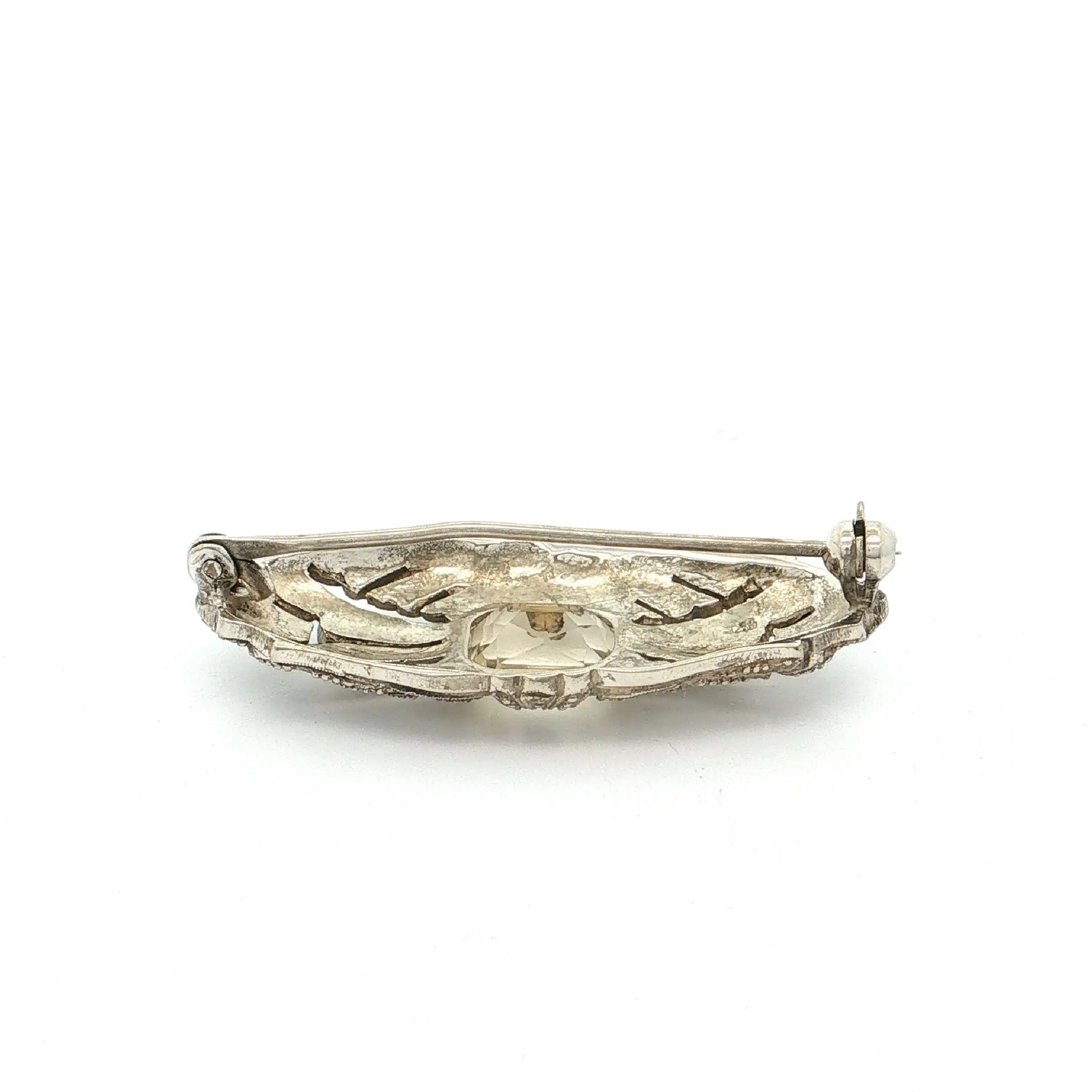 Anstecknadel Silber mit Citrin "Vintage" Anstecknadel Silber mit Citrin "Vintage"