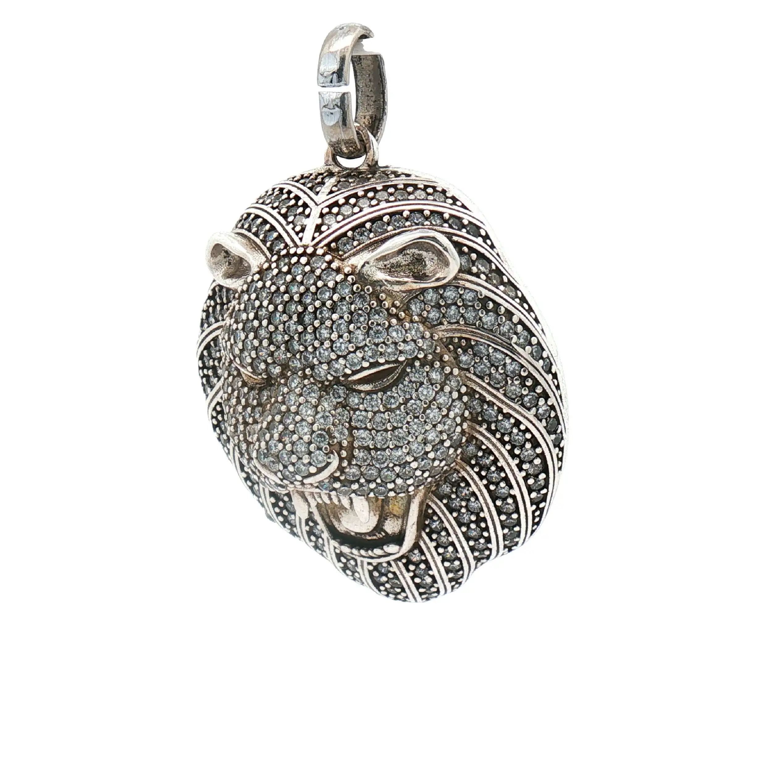 Anhänger Silber Löwe mit Zirkonia