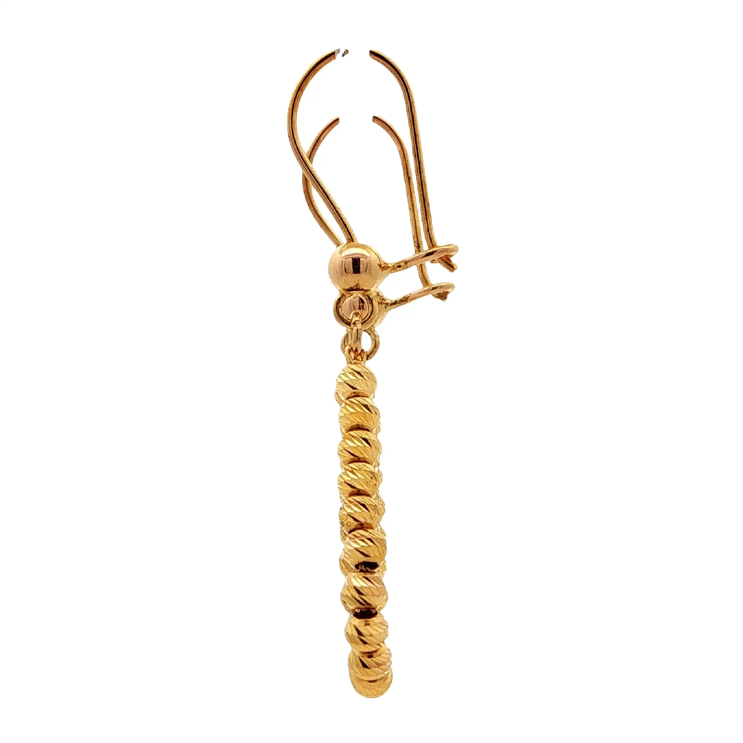 Ohrhänger Gelbgold mit Kugeln