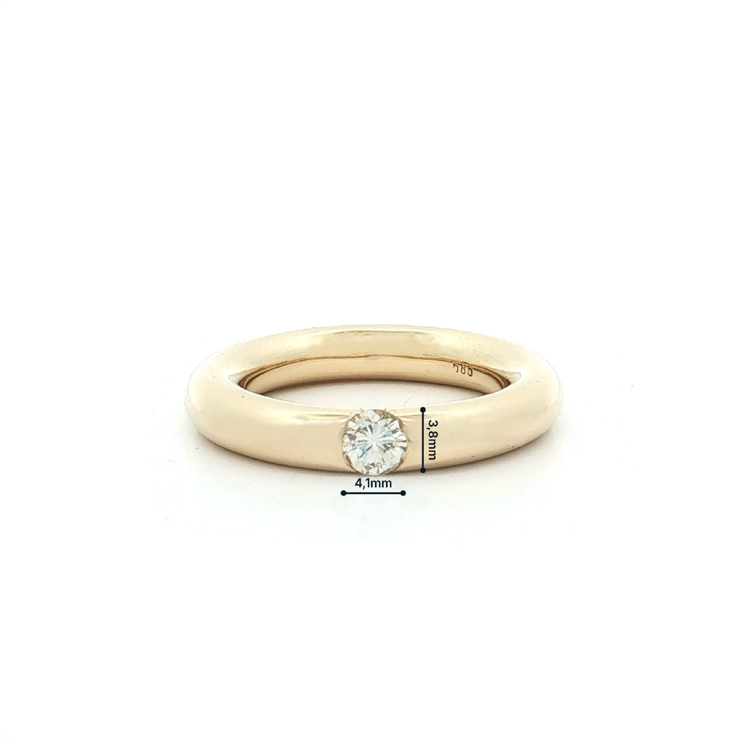 Ring Gelbgold mit Brillant Ring Gelbgold mit Brillant