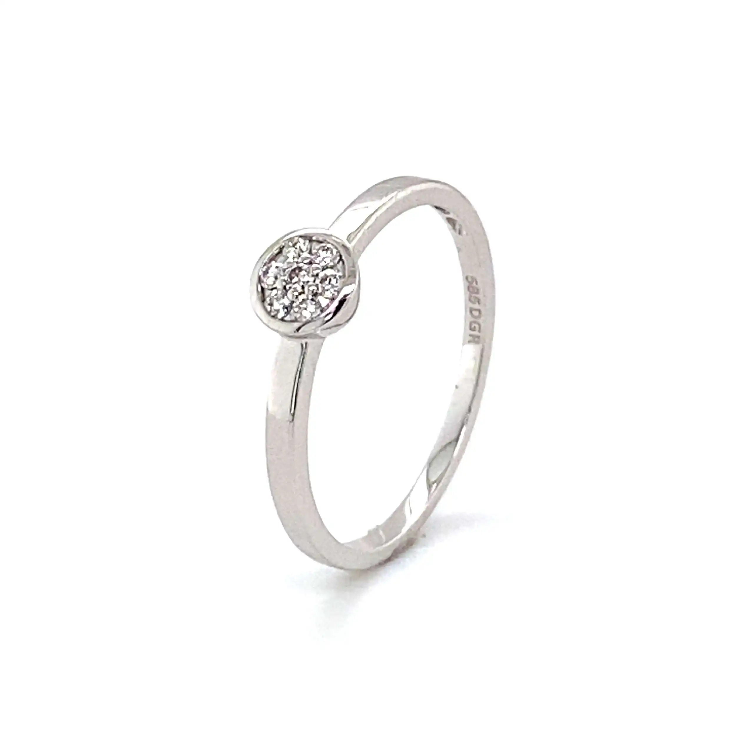 Ring Weißgold mit Brillanten Ring Weißgold mit Brillanten