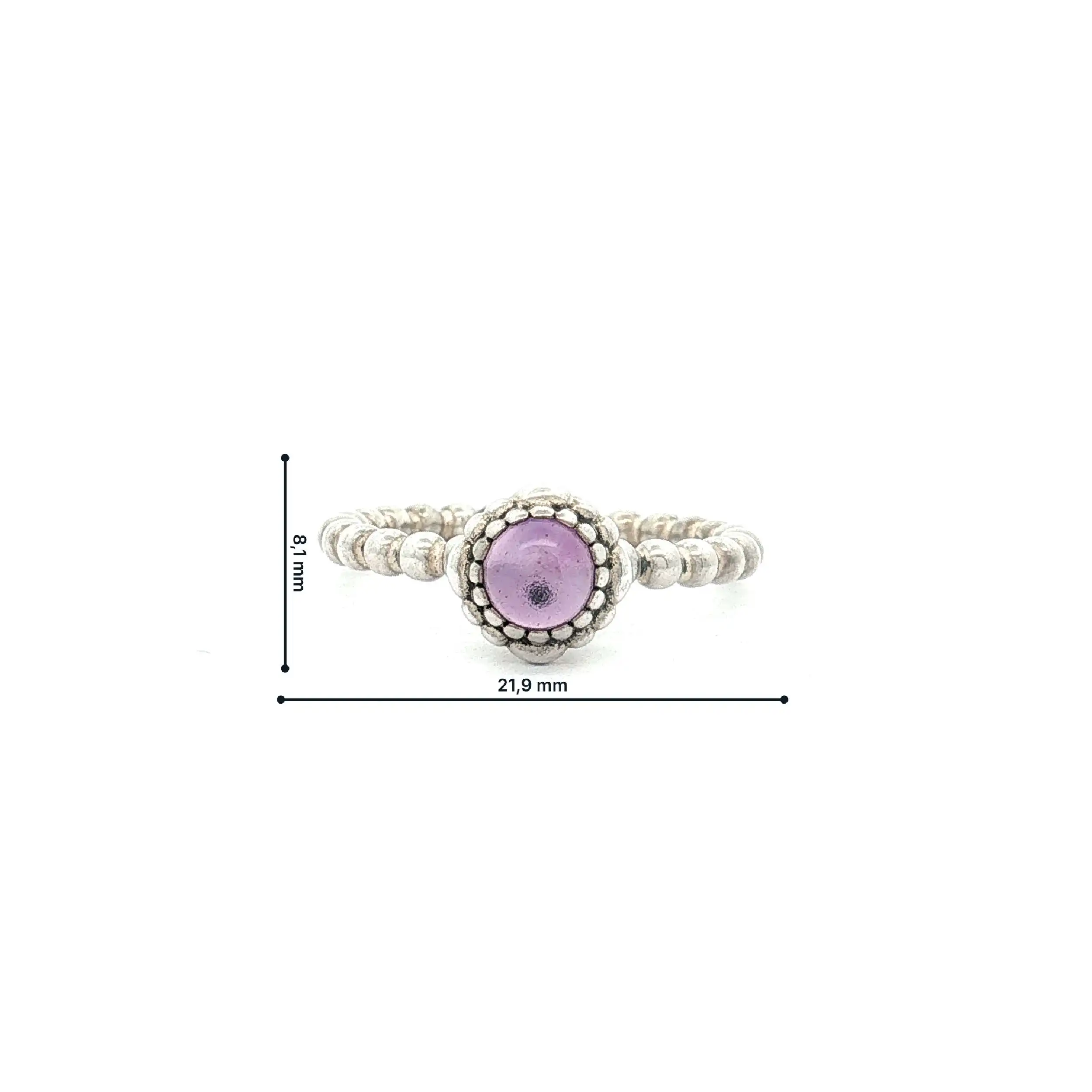 Ring Pandora mit Amethyst