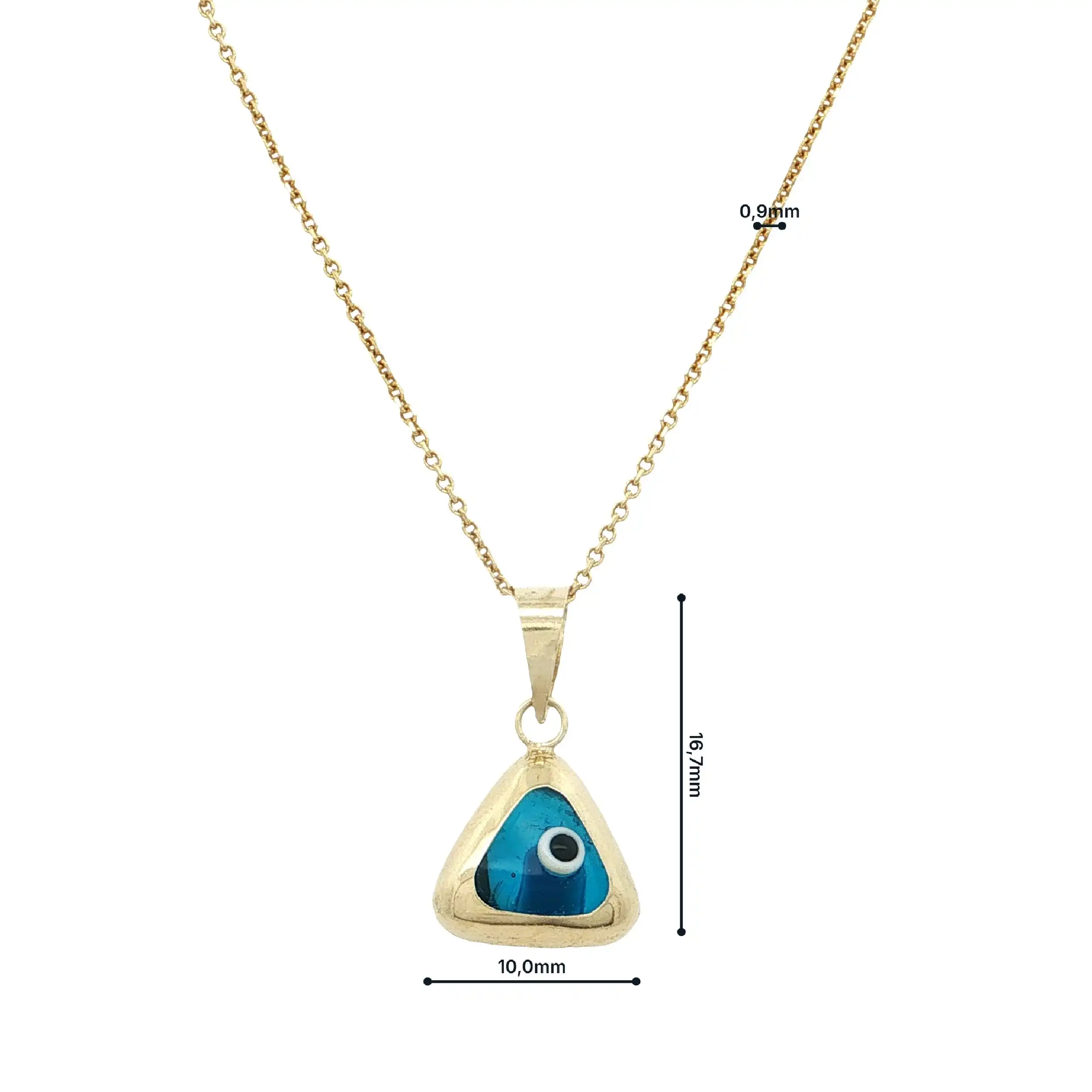 Kette Gelbgold mit Anhänger Nazar-Auge