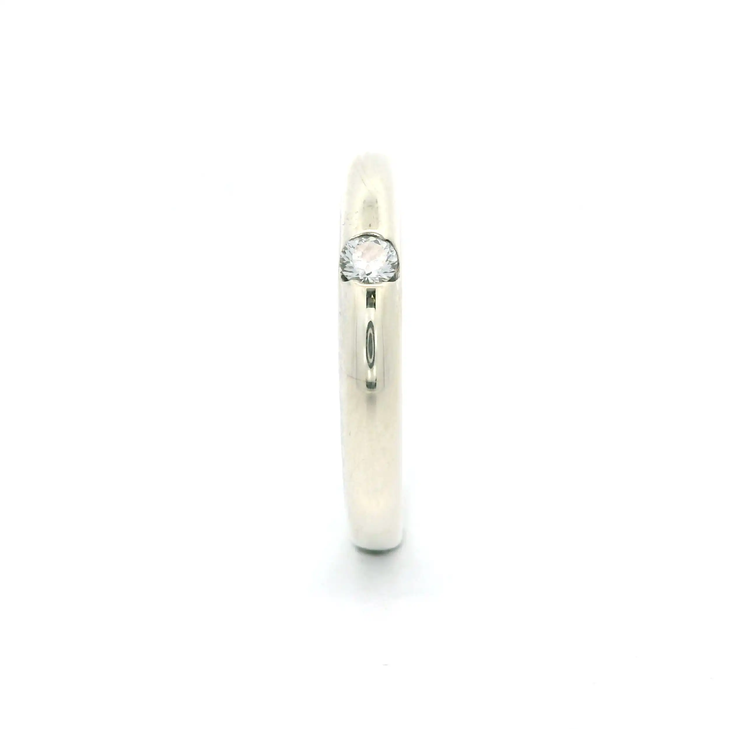 Ring Weißgold mit Brillant, graviert mit 0,06ct Christ Ring Weißgold mit Brillant, graviert mit 0,06ct Christ