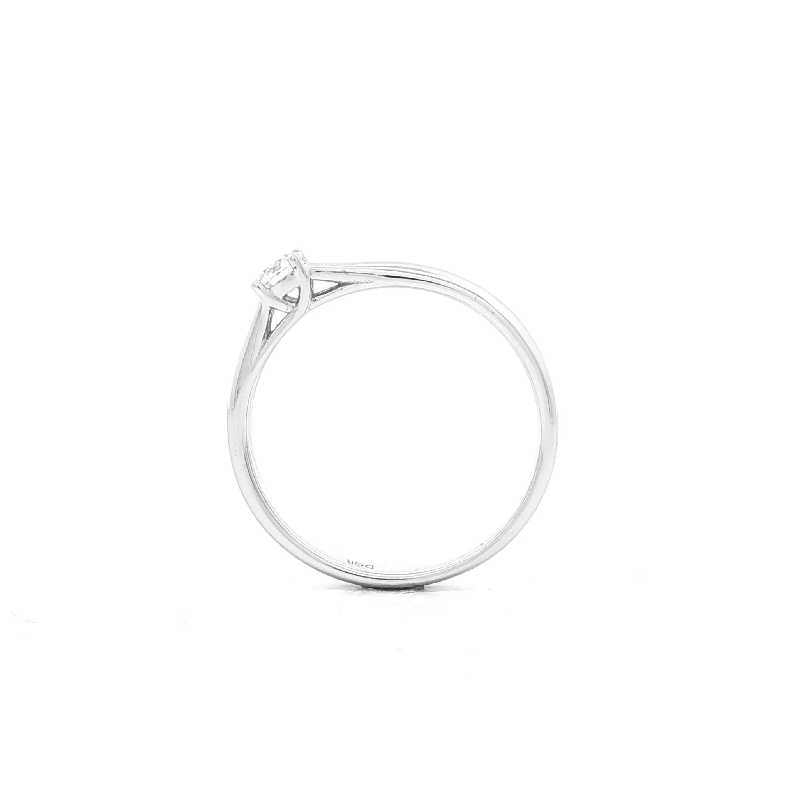Solitärring Weißgold mit Brillant Solitärring Weißgold mit Brillant