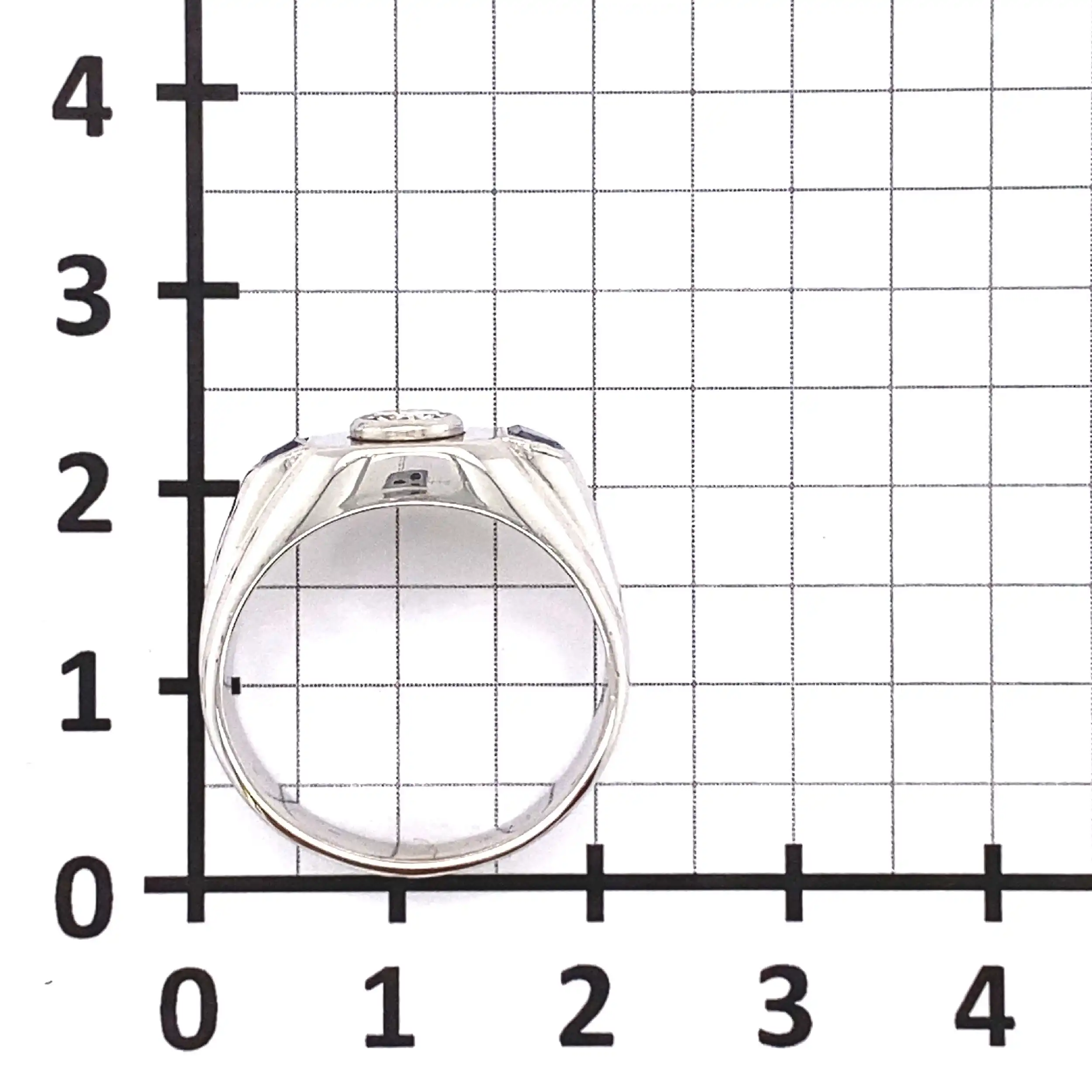 Ring Weißgold mit Saphiren & Brillant