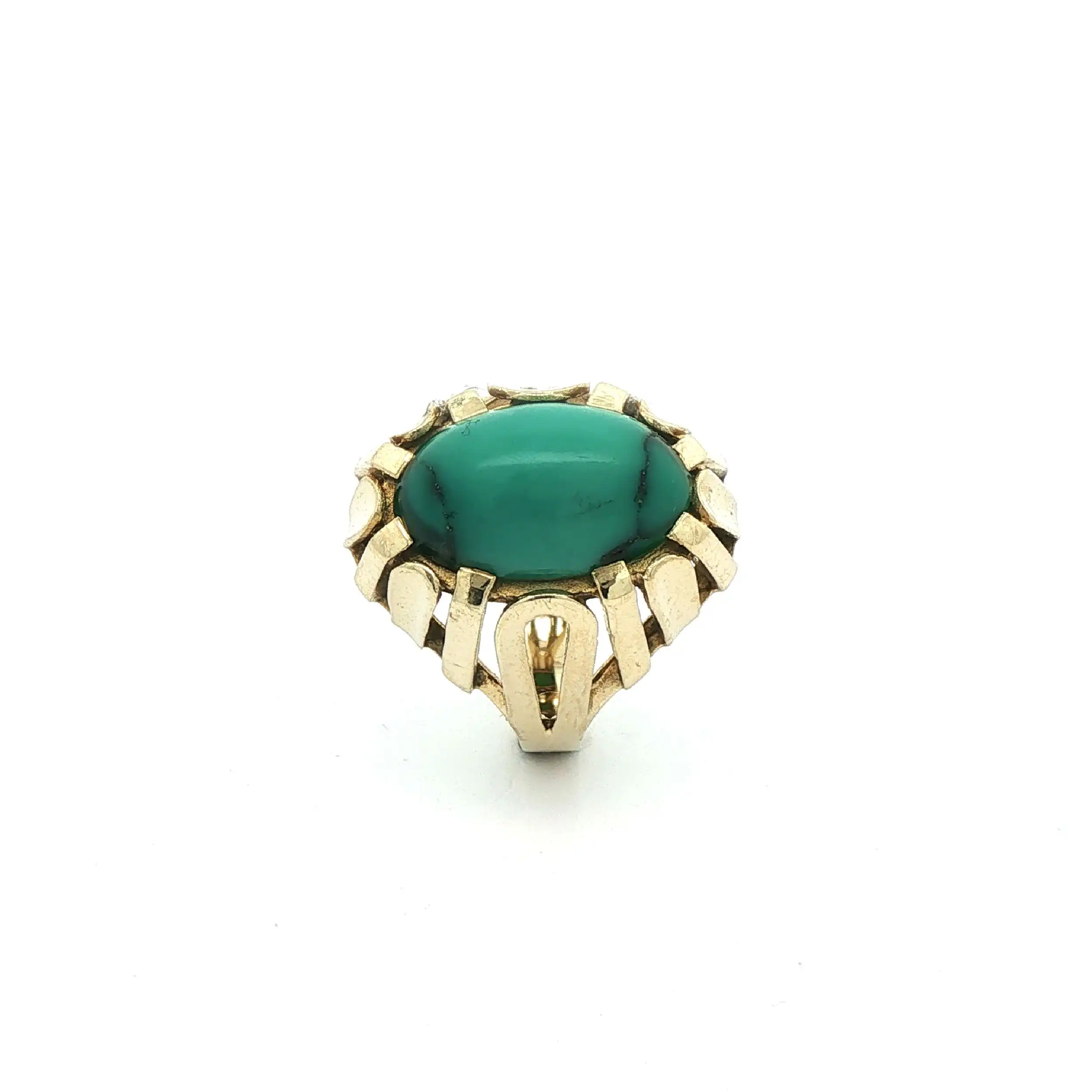 Ring Gelbgold mit Türkis Cabochon Ring Gelbgold mit Türkis Cabochon