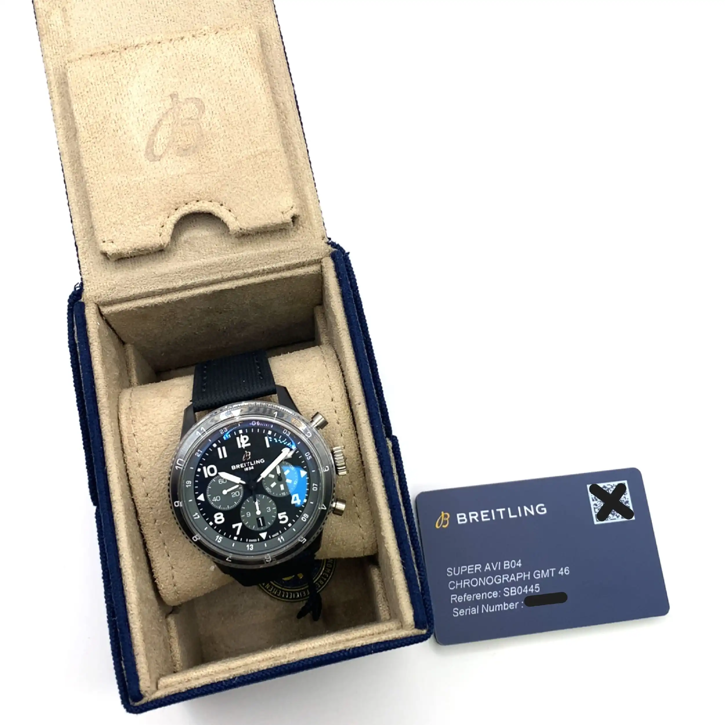Herrenuhr Breitling Super Avi B04 Chronograph GMT 46