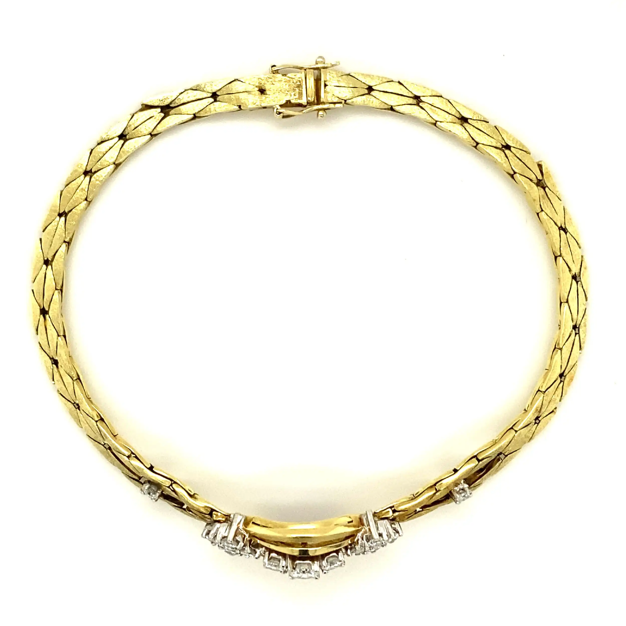 Armband Bicolor mit Brillanten Armband Bicolor mit Brillanten