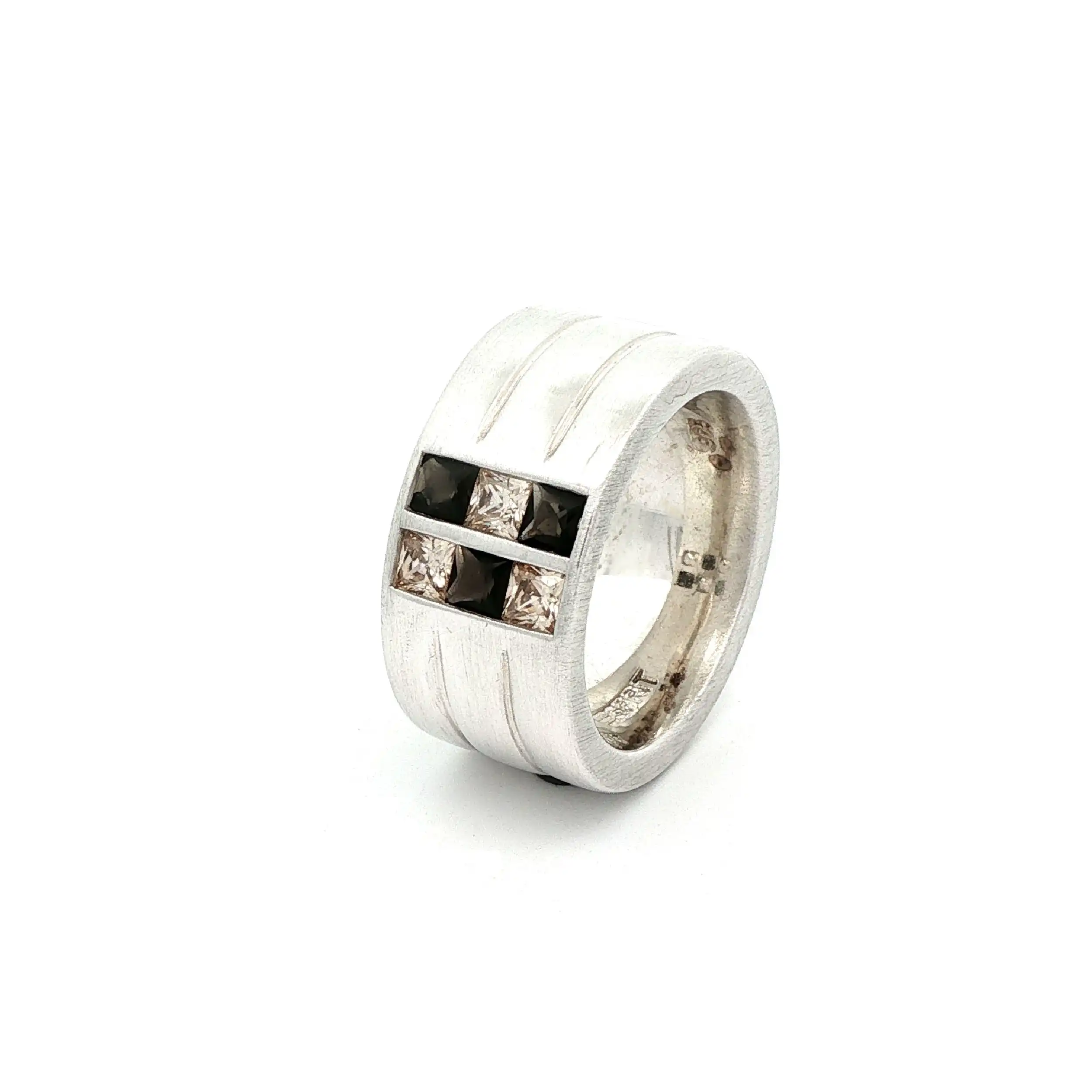 Ring Silber ESPRIT mit Zirkonia und braunen Farbsteinen Ring Silber ESPRIT mit Zirkonia und braunen Farbsteinen