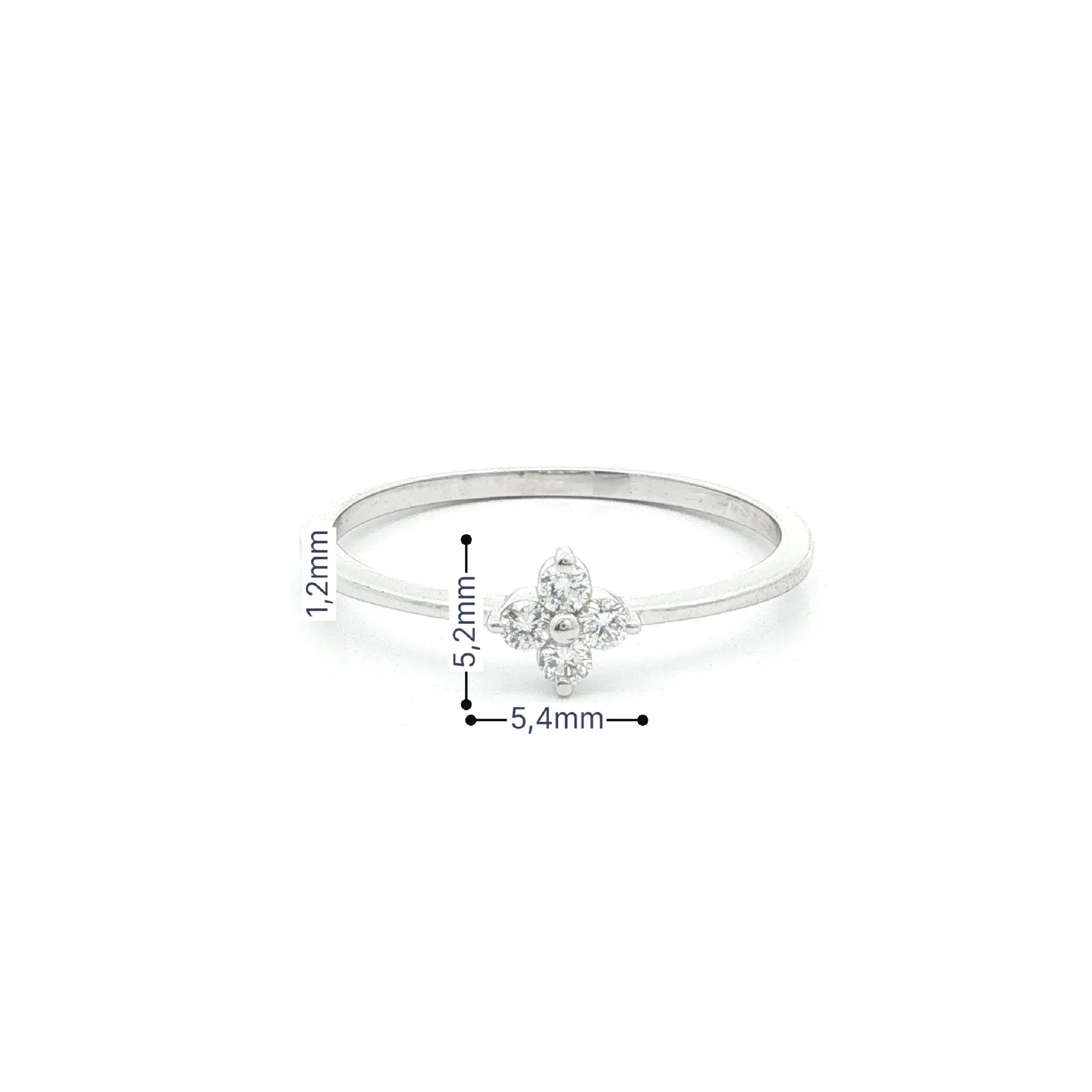 Ring Weißgold mit Brillanten Ring Weißgold mit Brillanten
