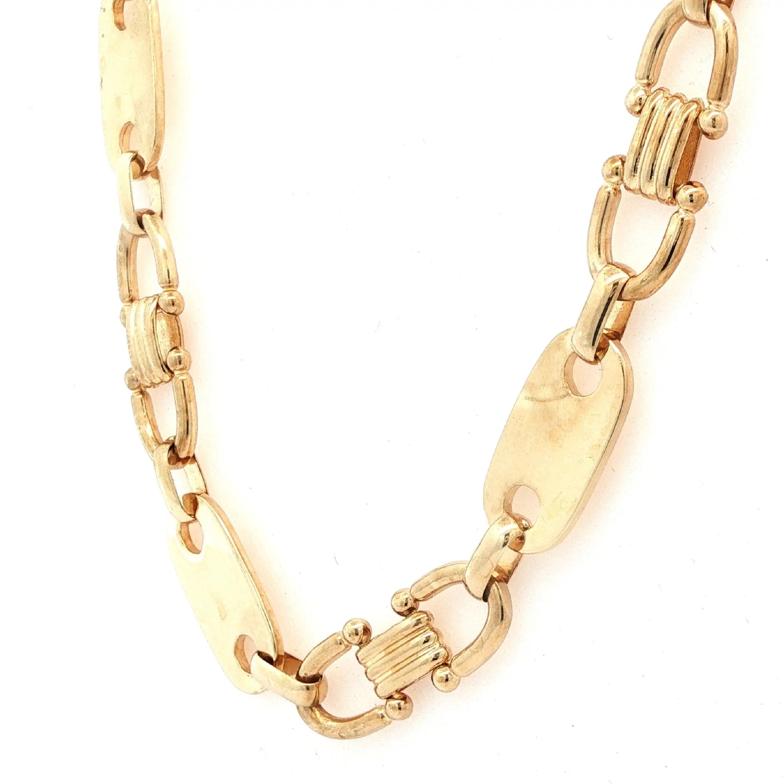 Plattenkette Gelbgold