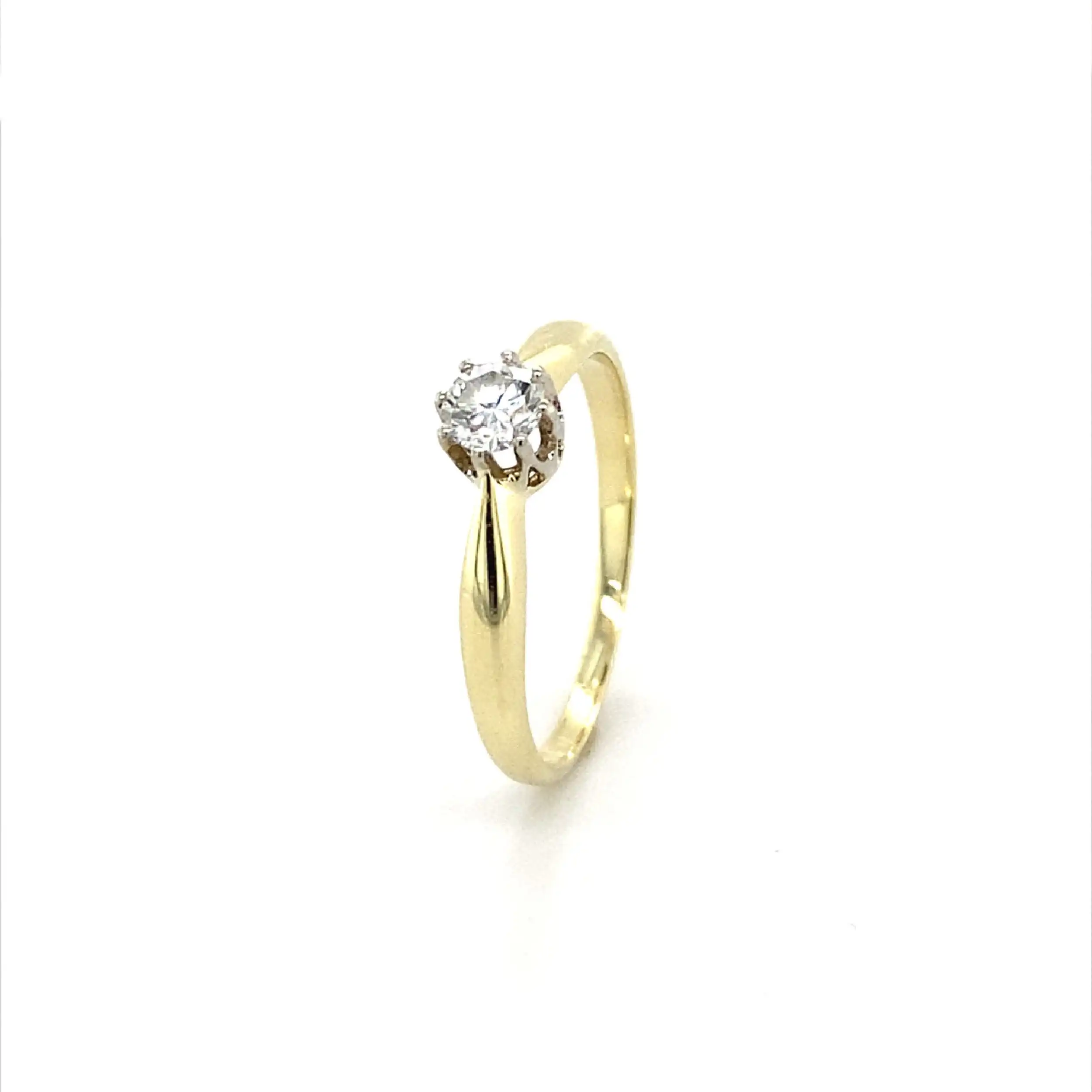 Ring Bicolor mit Brillant Ring Bicolor mit Brillant