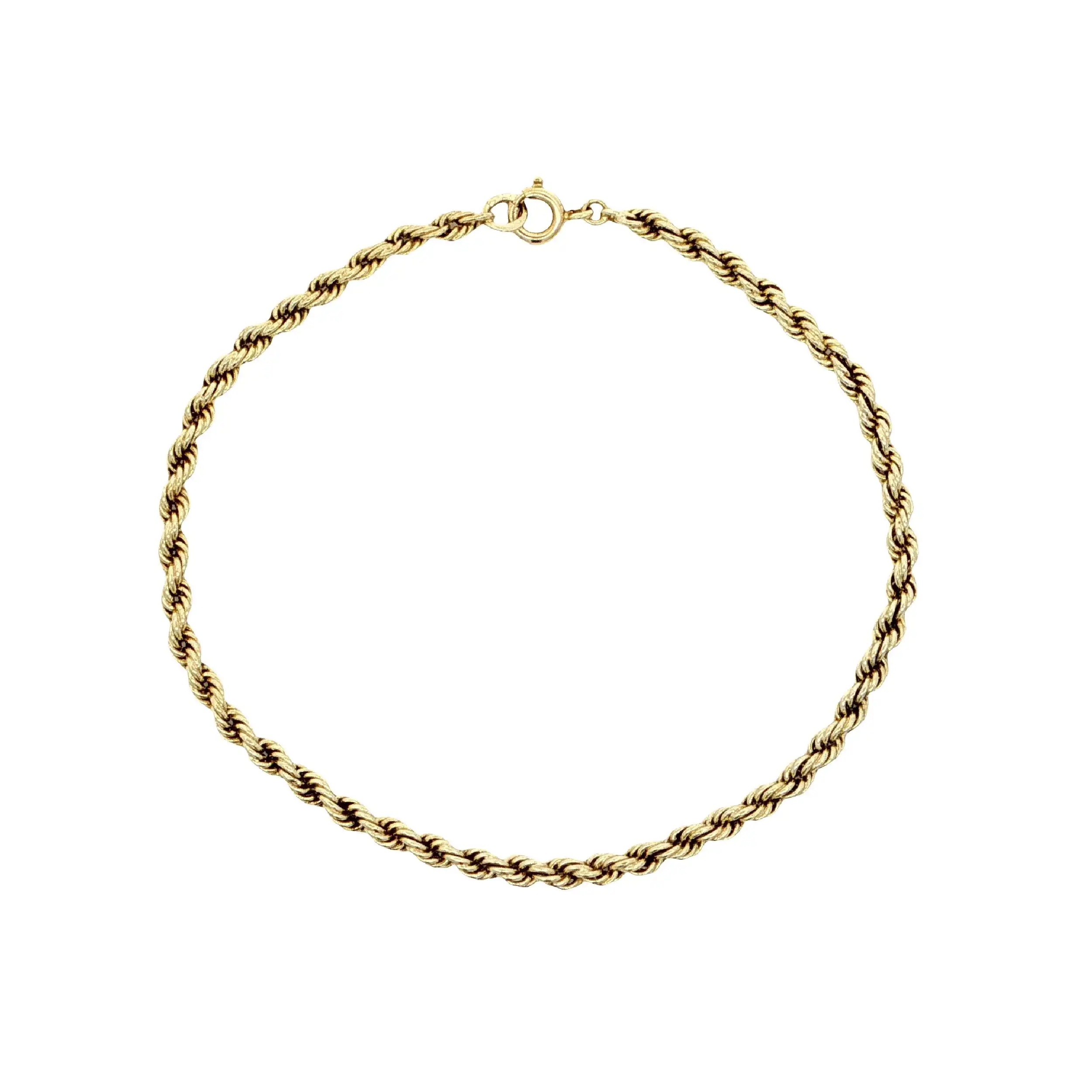 Kordelarmband Gelbgold