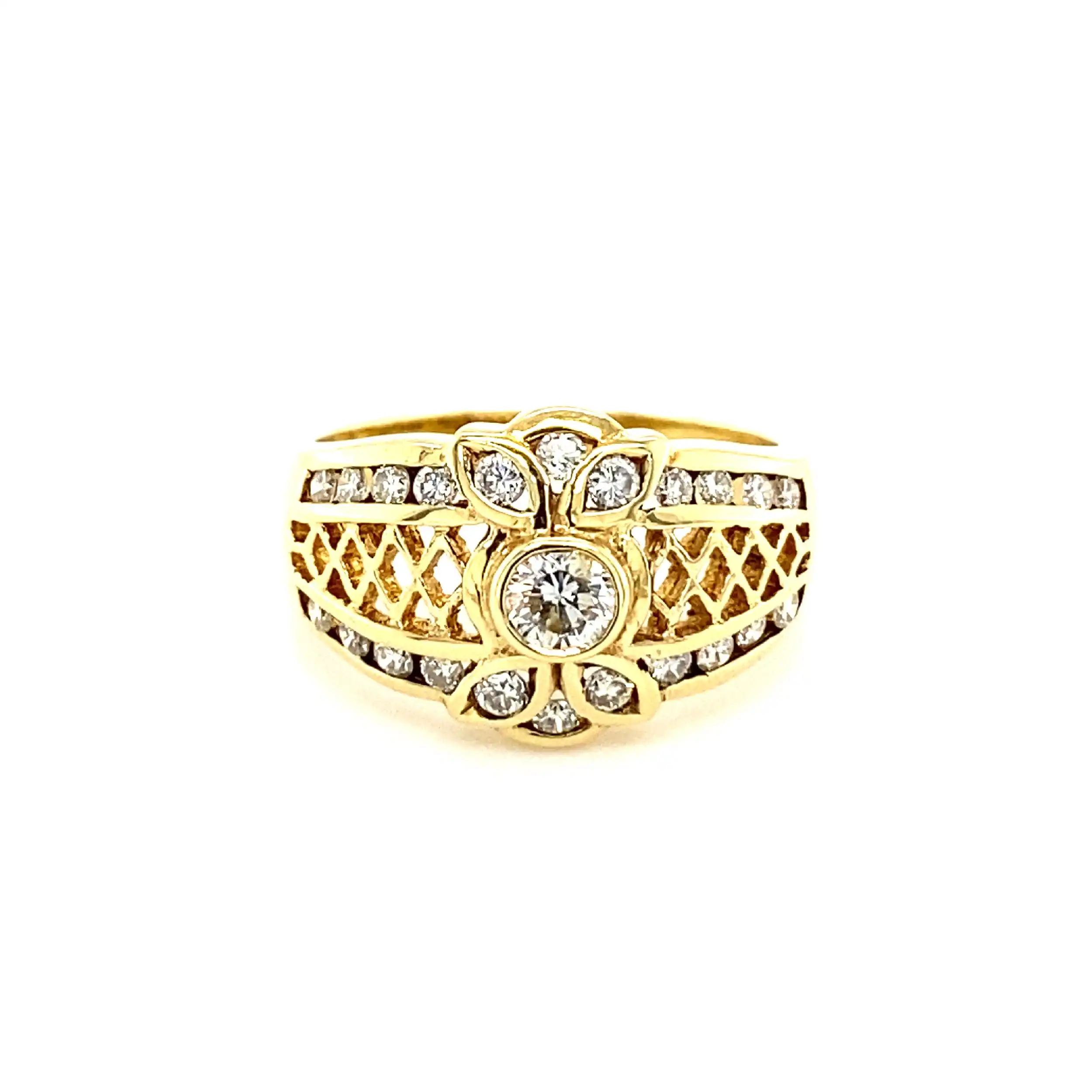 Ring Gelbgold mit Brillanten Ring Gelbgold mit Brillanten