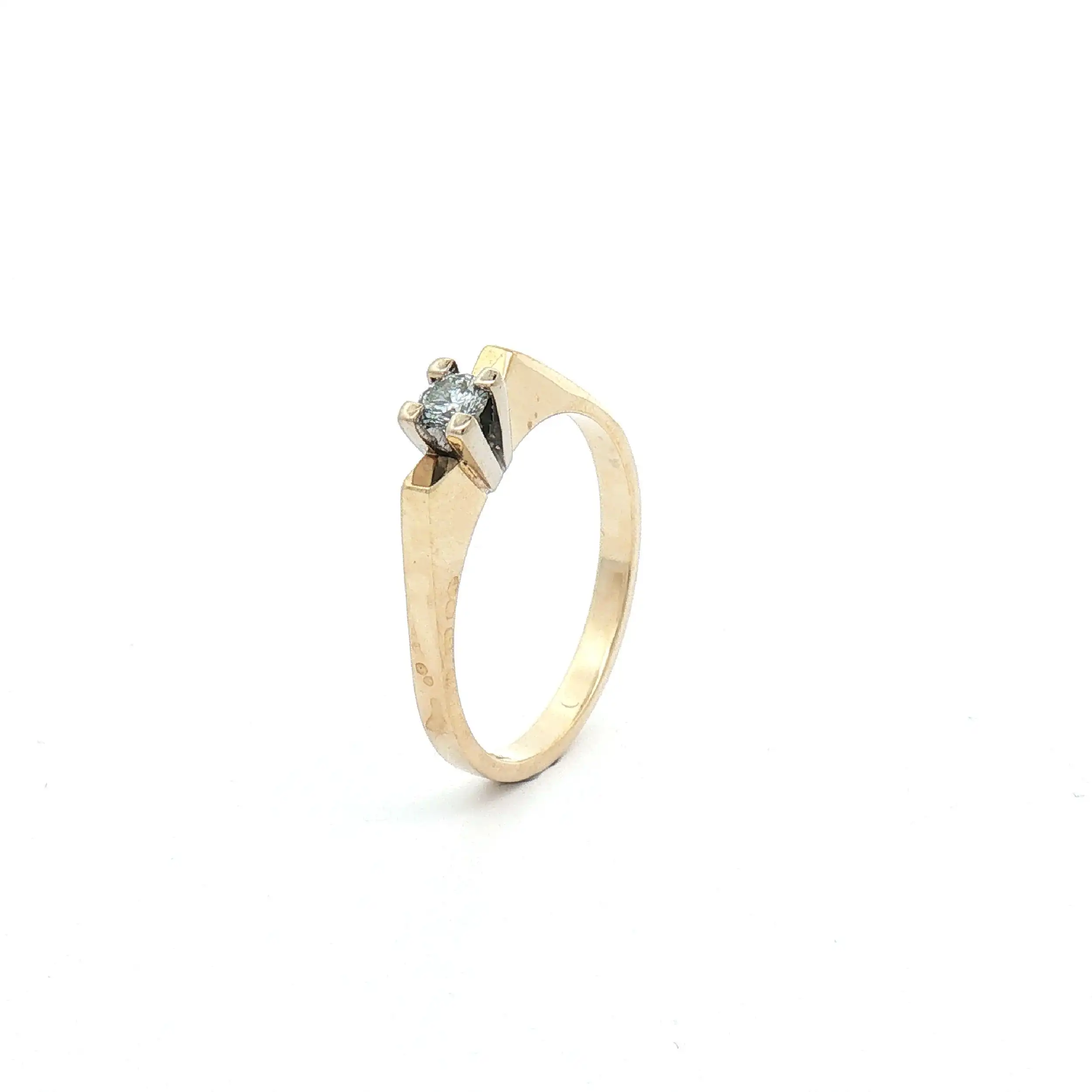 Ring Bicolor mit Brillant