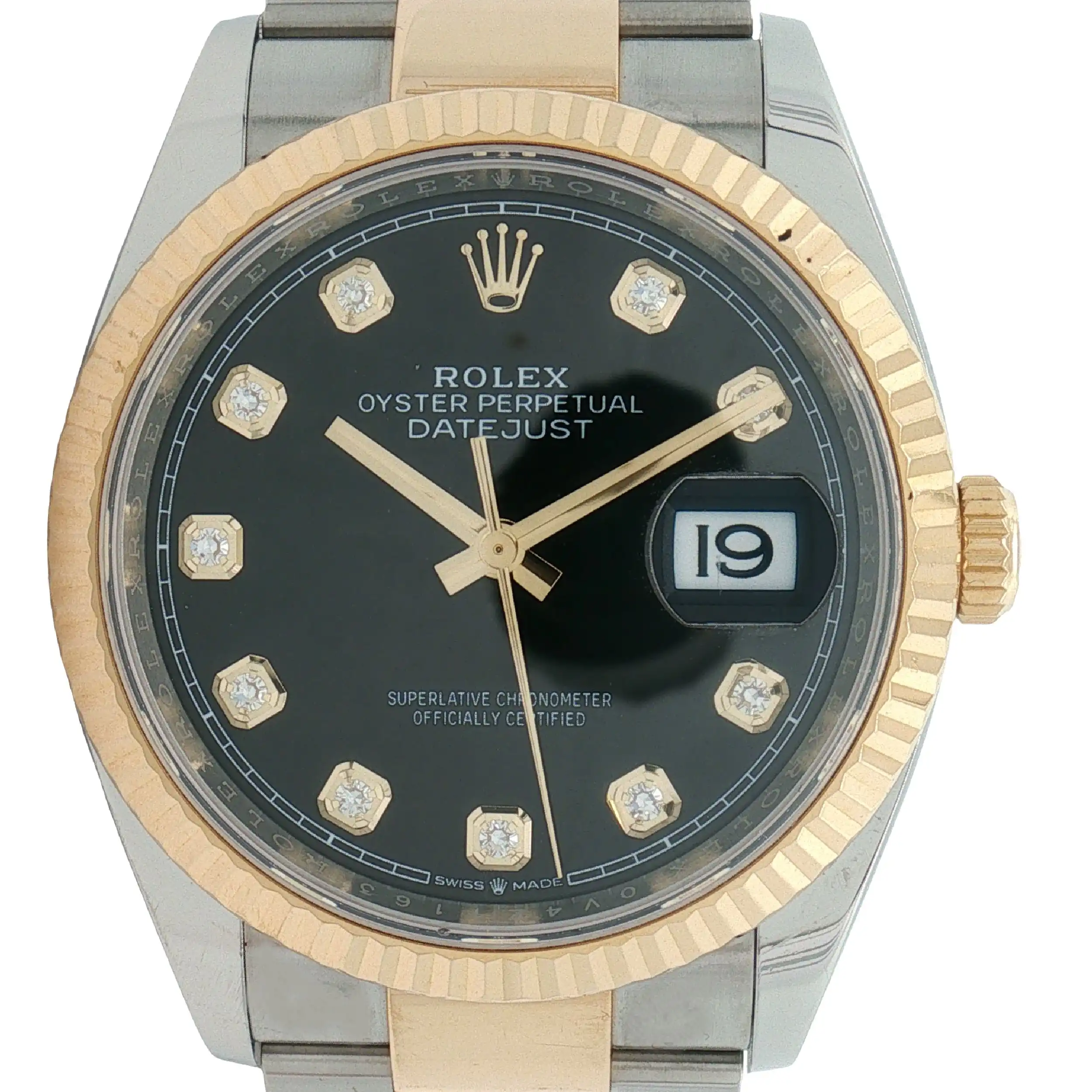 Damenuhr Rolex Datejust Bicolor mit Diamant Ziffernblatt Damenuhr Rolex Datejust Bicolor mit Diamant Ziffernblatt