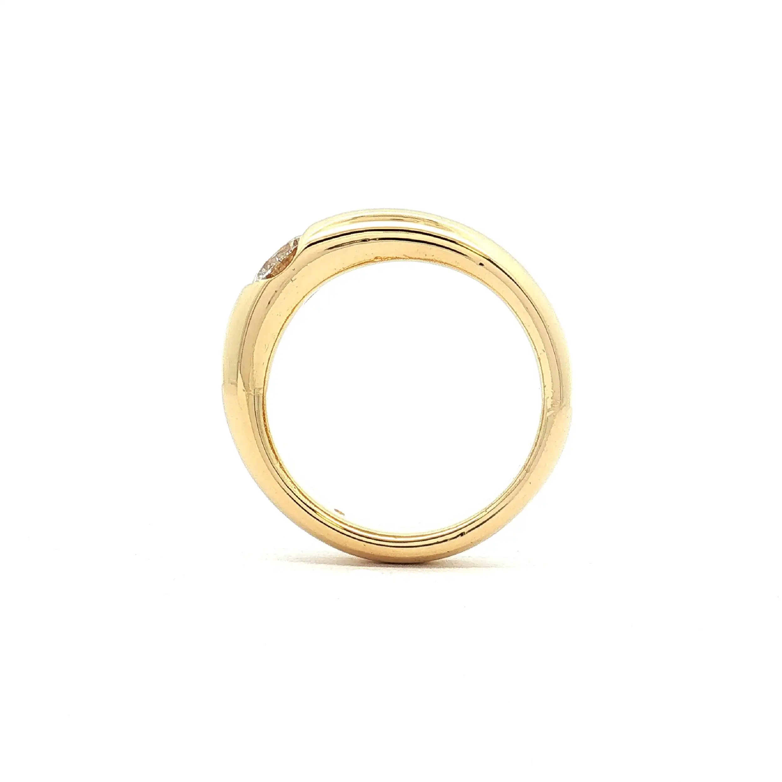 Ring Gelbgold mit Brillant Solitär Ring Gelbgold mit Brillant Solitär
