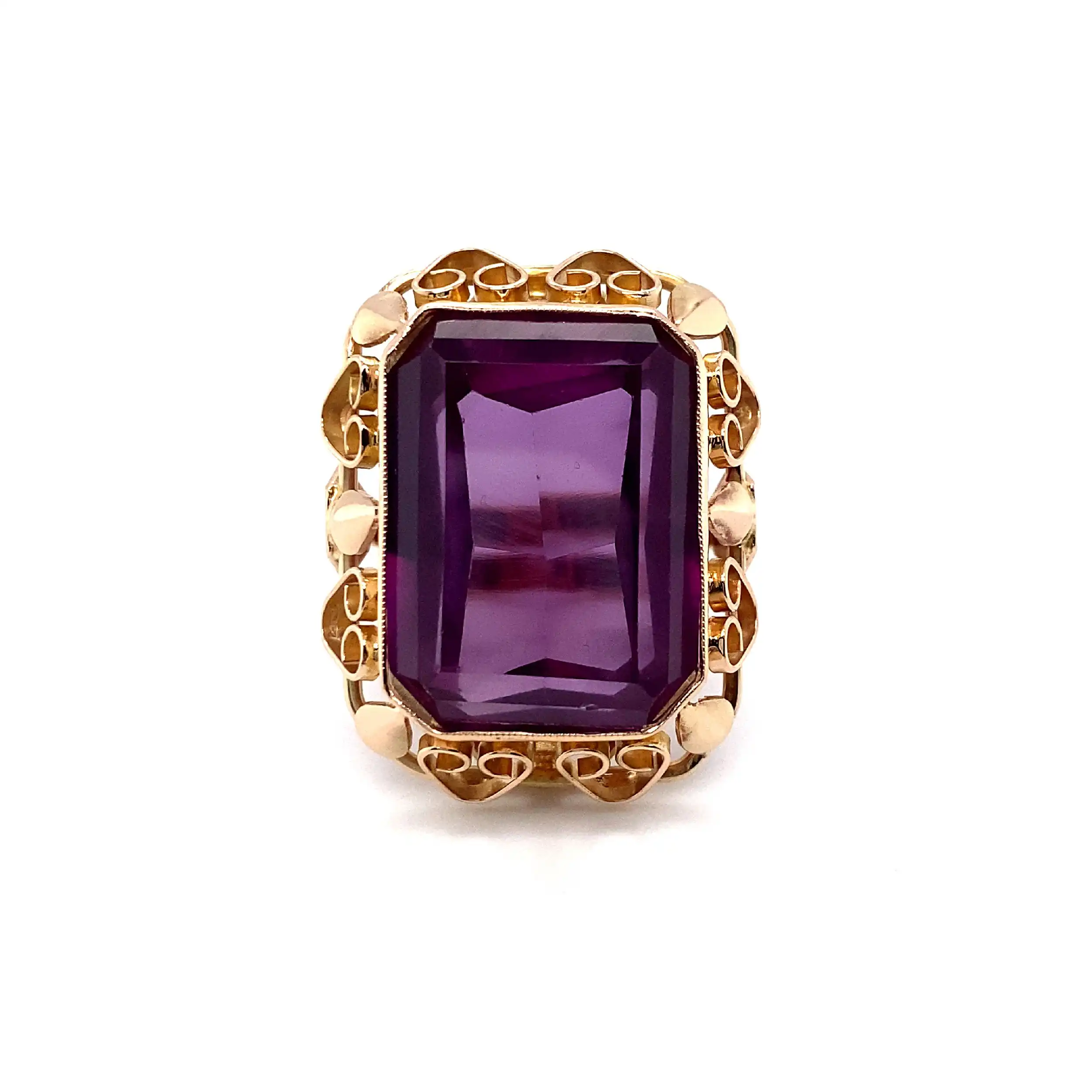 Ring Rosegold mit sythetischem Korund Ring Rosegold mit sythetischem Korund
