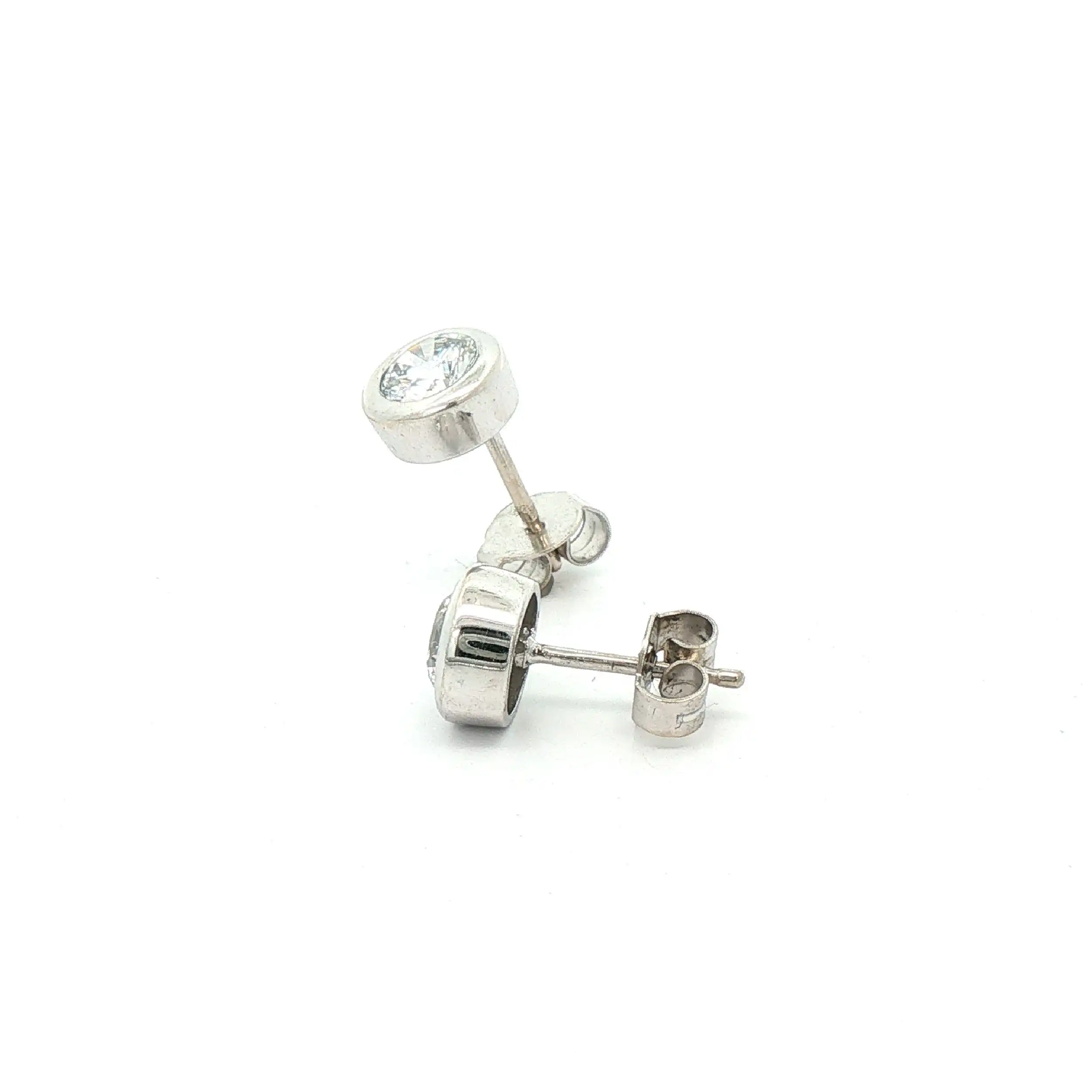 Ohrstecker Weißgold mit Zirkonia