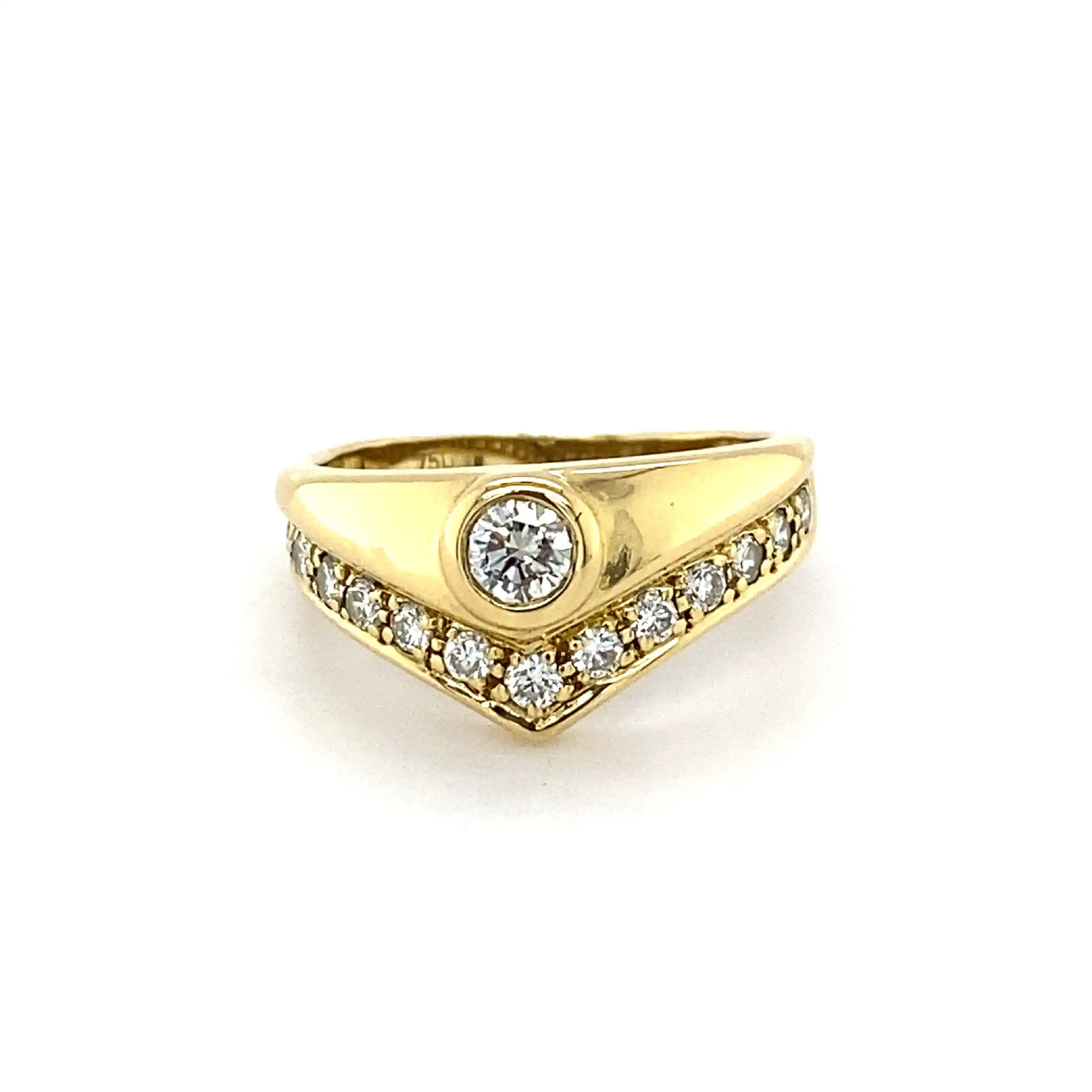 Ring Gelbgold mit Brillanten Ring Gelbgold mit Brillanten